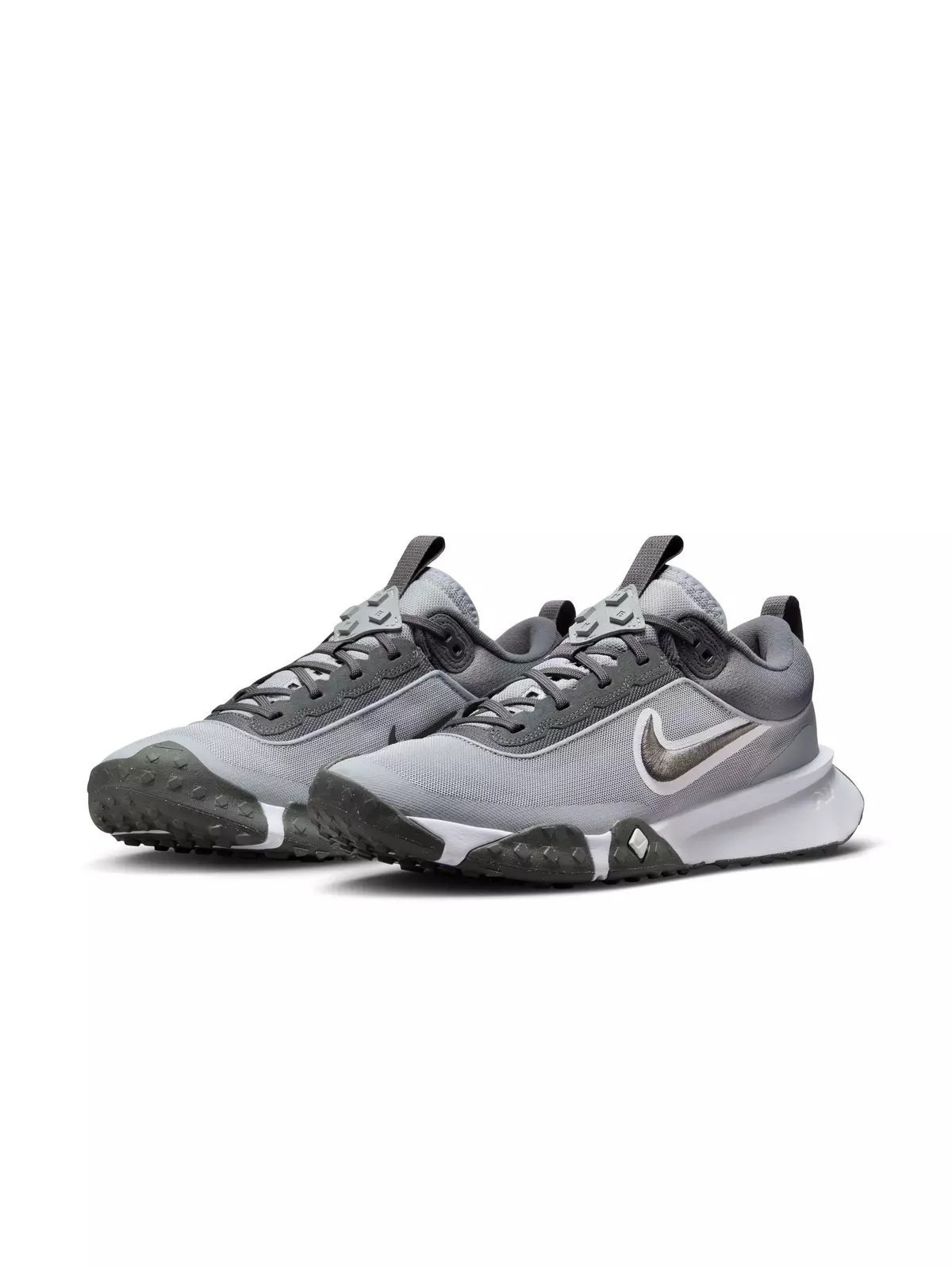 Air Diamond Varsity Turf "Wolf Grey/Iron Grey/White" Men's Baseball Cleat - 5