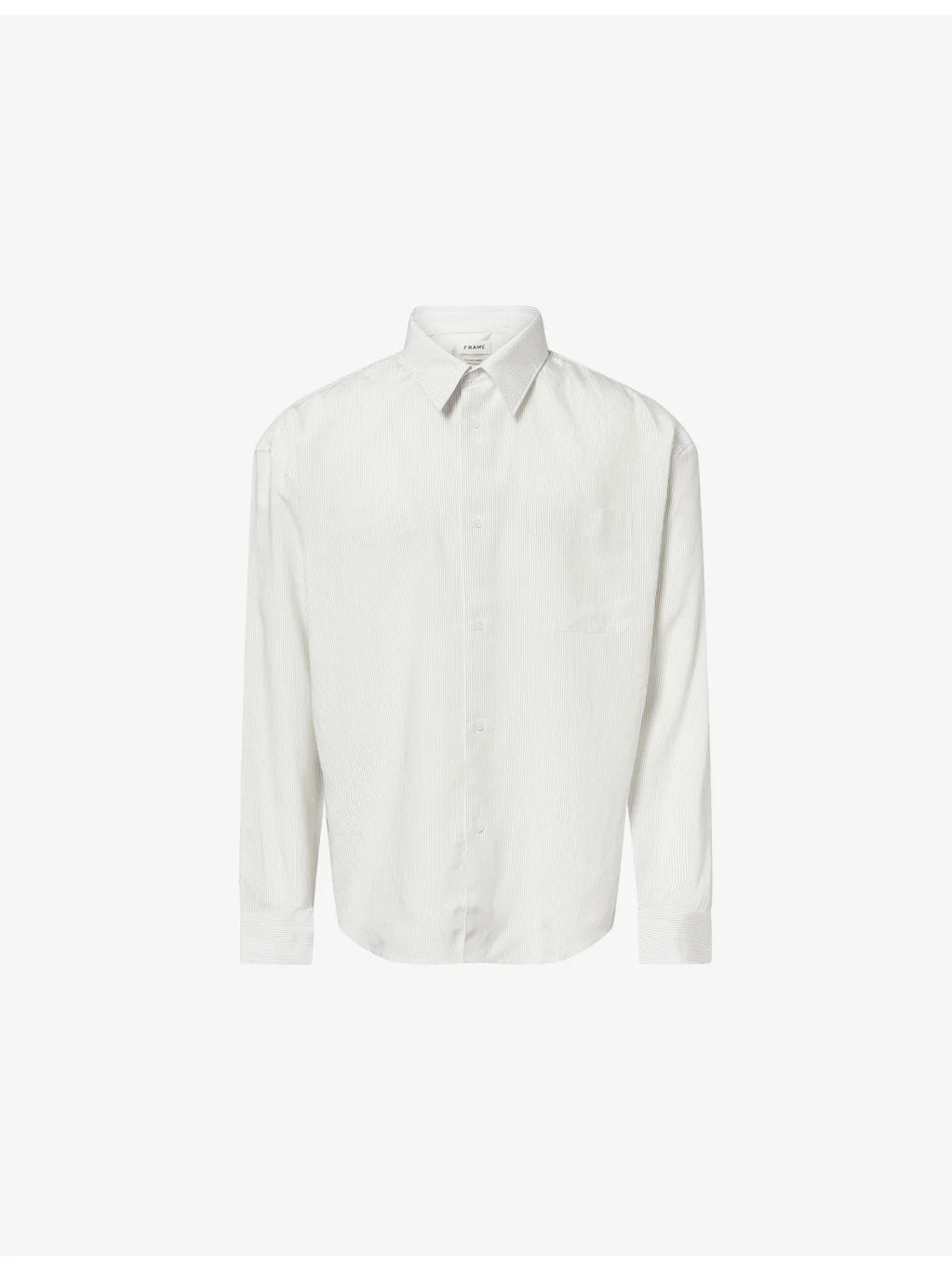 Striped Pyjama Long-Sleeve Woven Shirt - 1