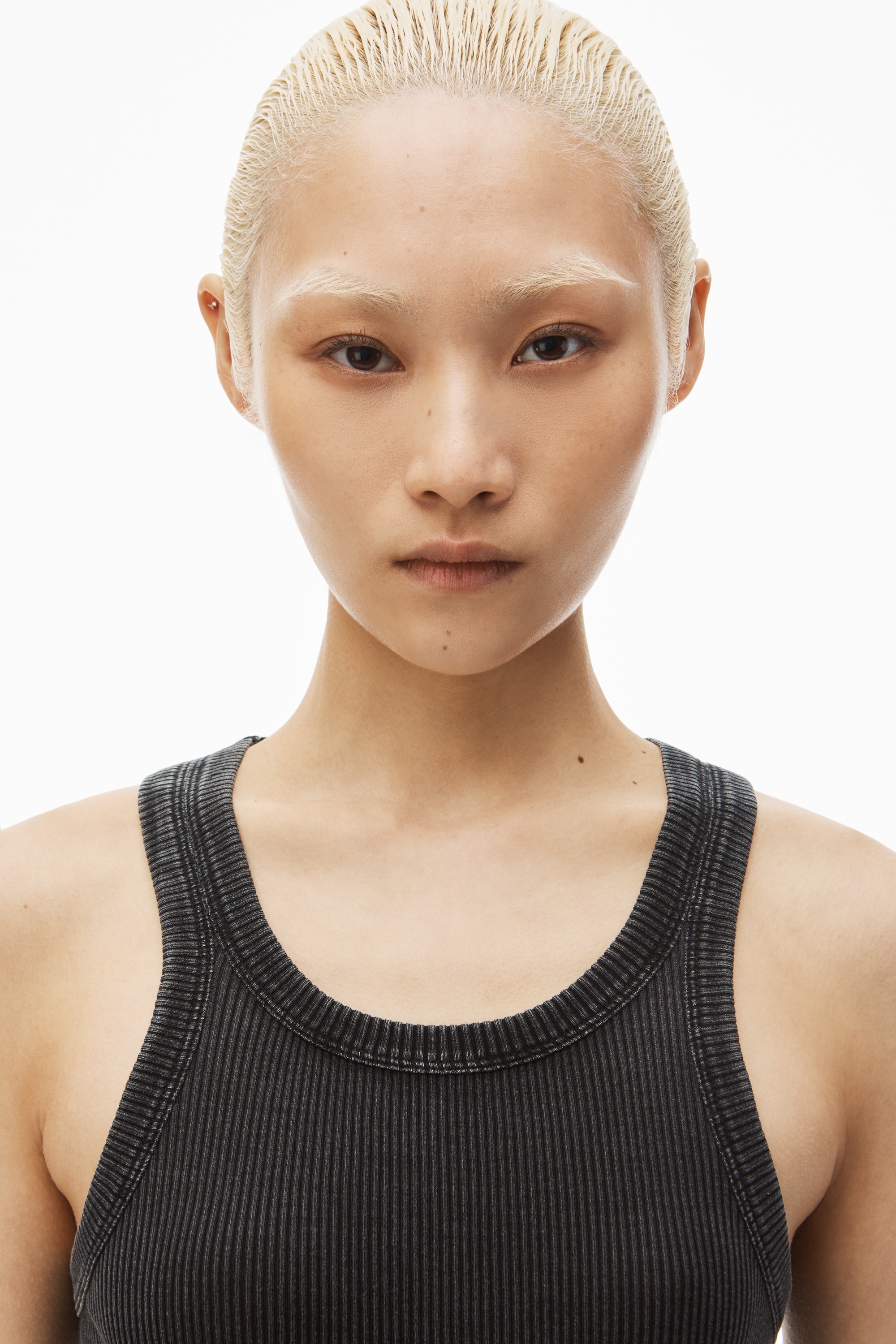racer tank loungewear dress in ribbed cotton - 5