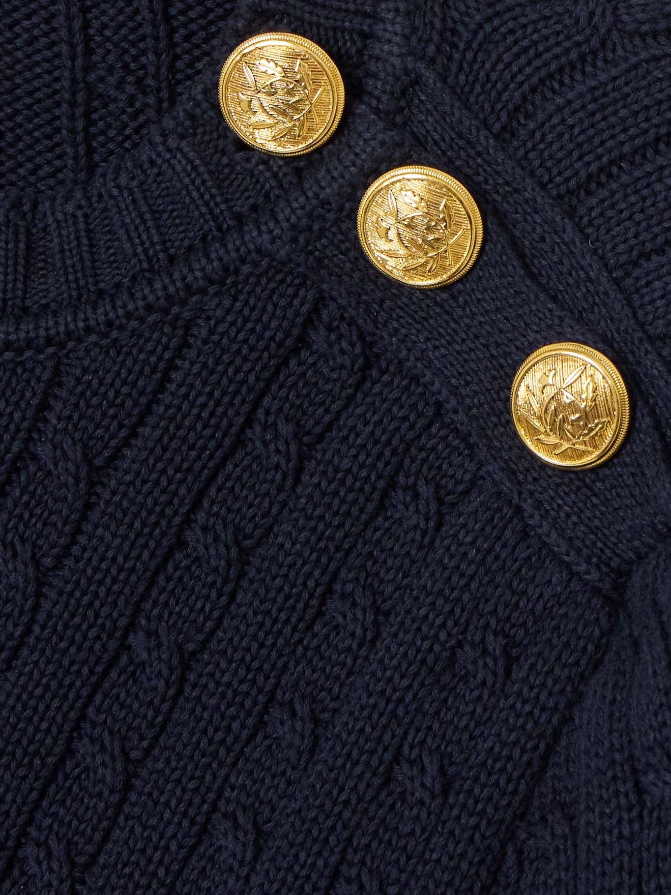 Embellished cable-knit cotton sweater - 4