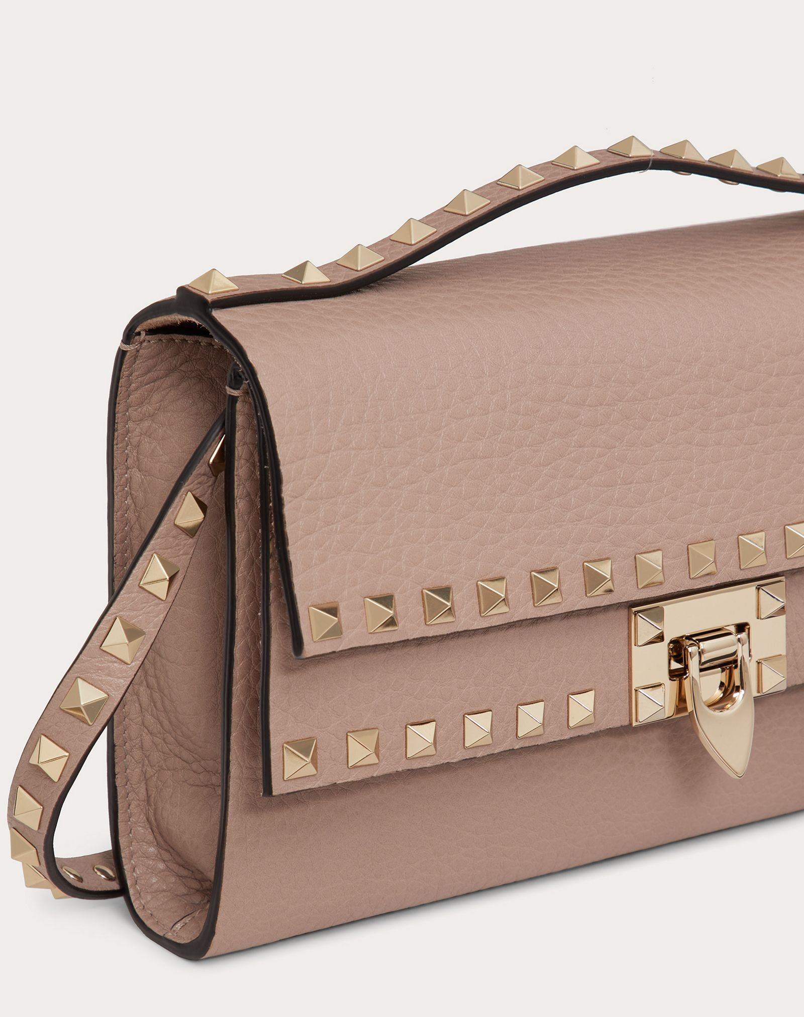 Rockstud Grainy Calfskin Crossbody Bag - 5