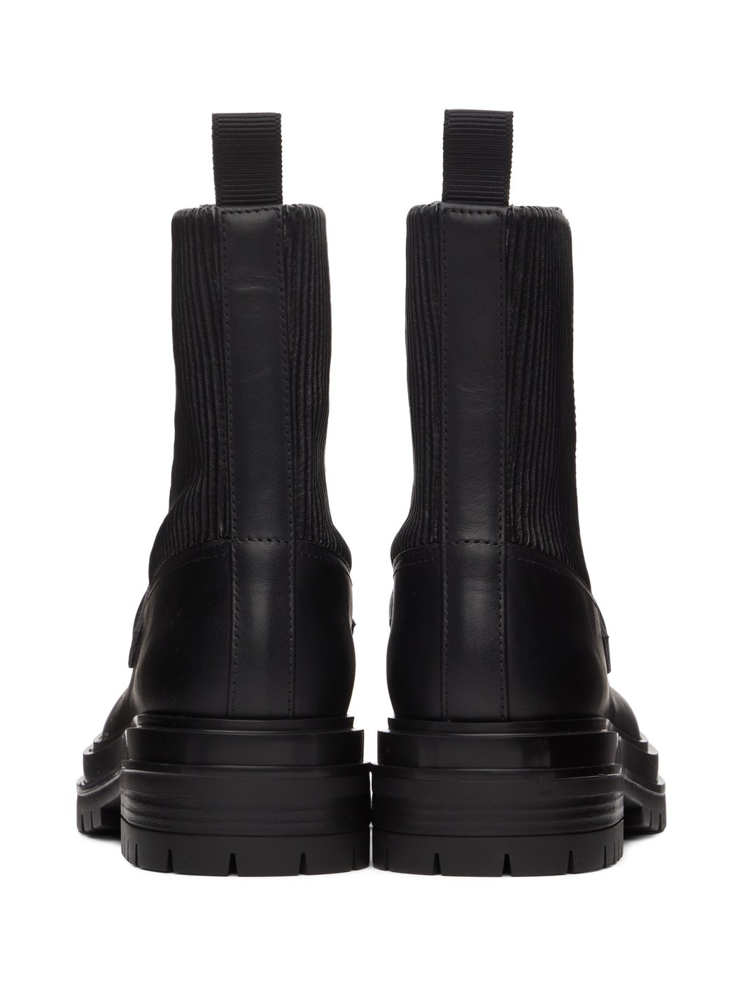 Black Leather Berck Boots - 2