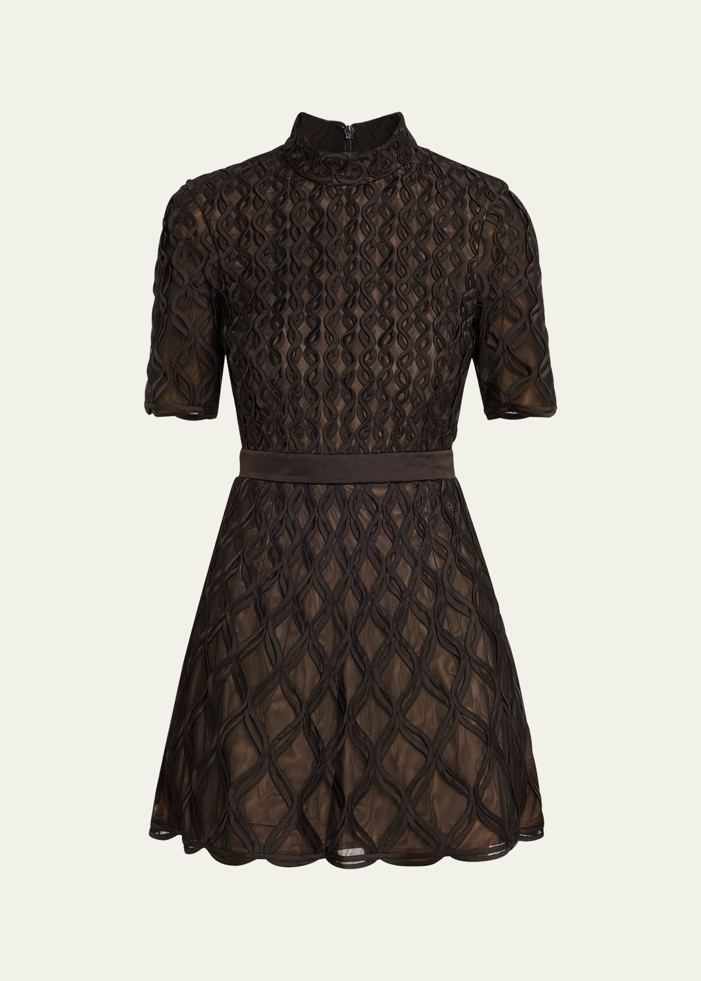 Costina Short-Sleeve Mini Dress - 1