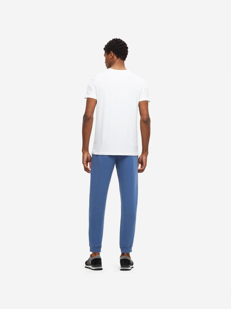 Men's Sweatpants Quinn Cotton Modal Storm Blue - 4