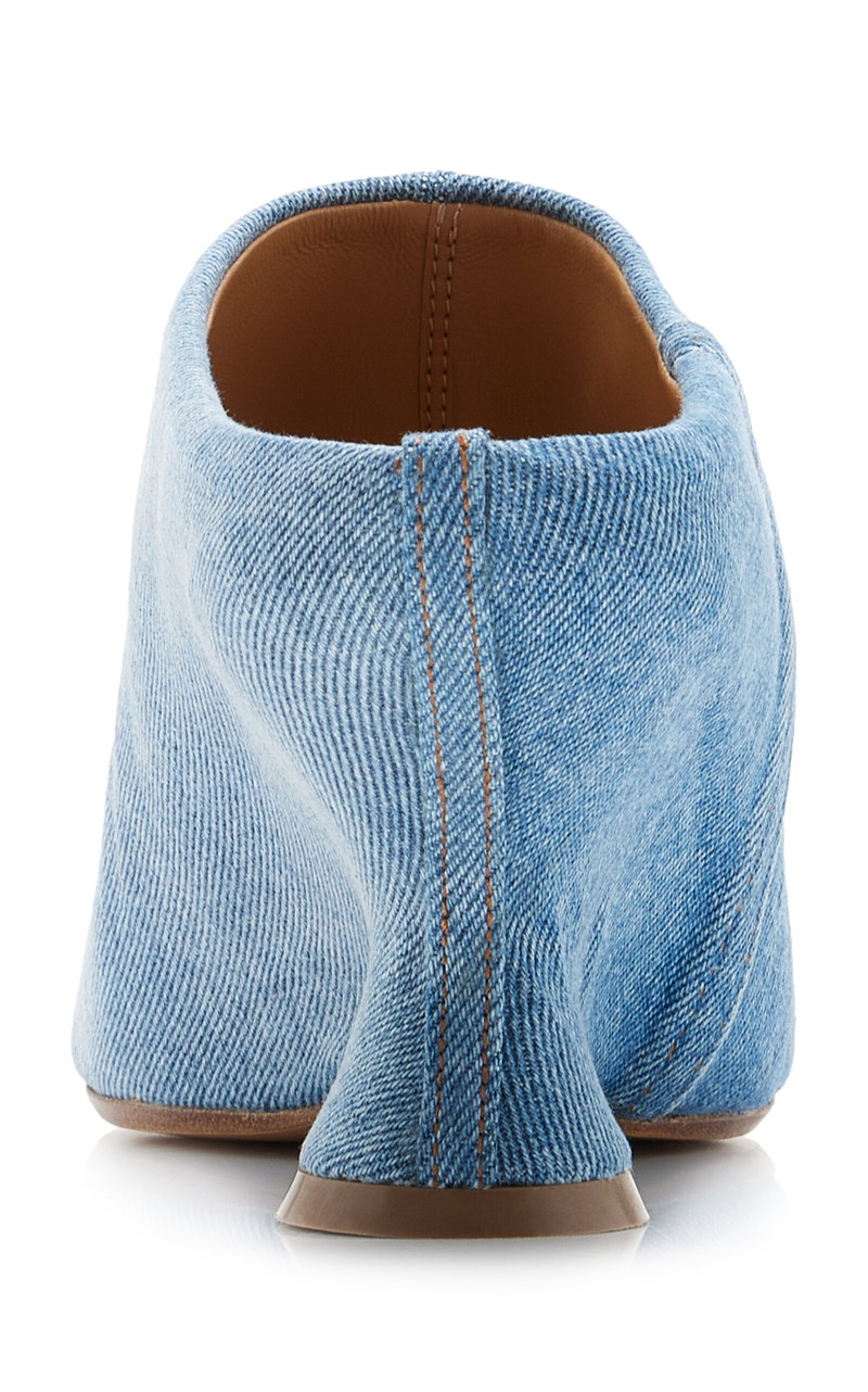Glove Wedge Denim Mules blue 4