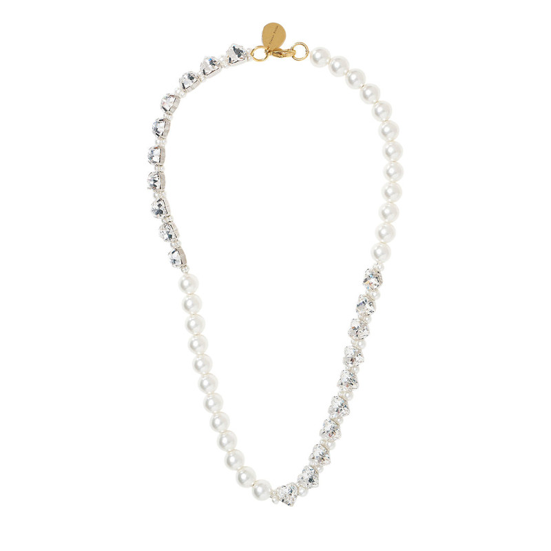 Quartet Pearl & Crystal Heart Necklace 1