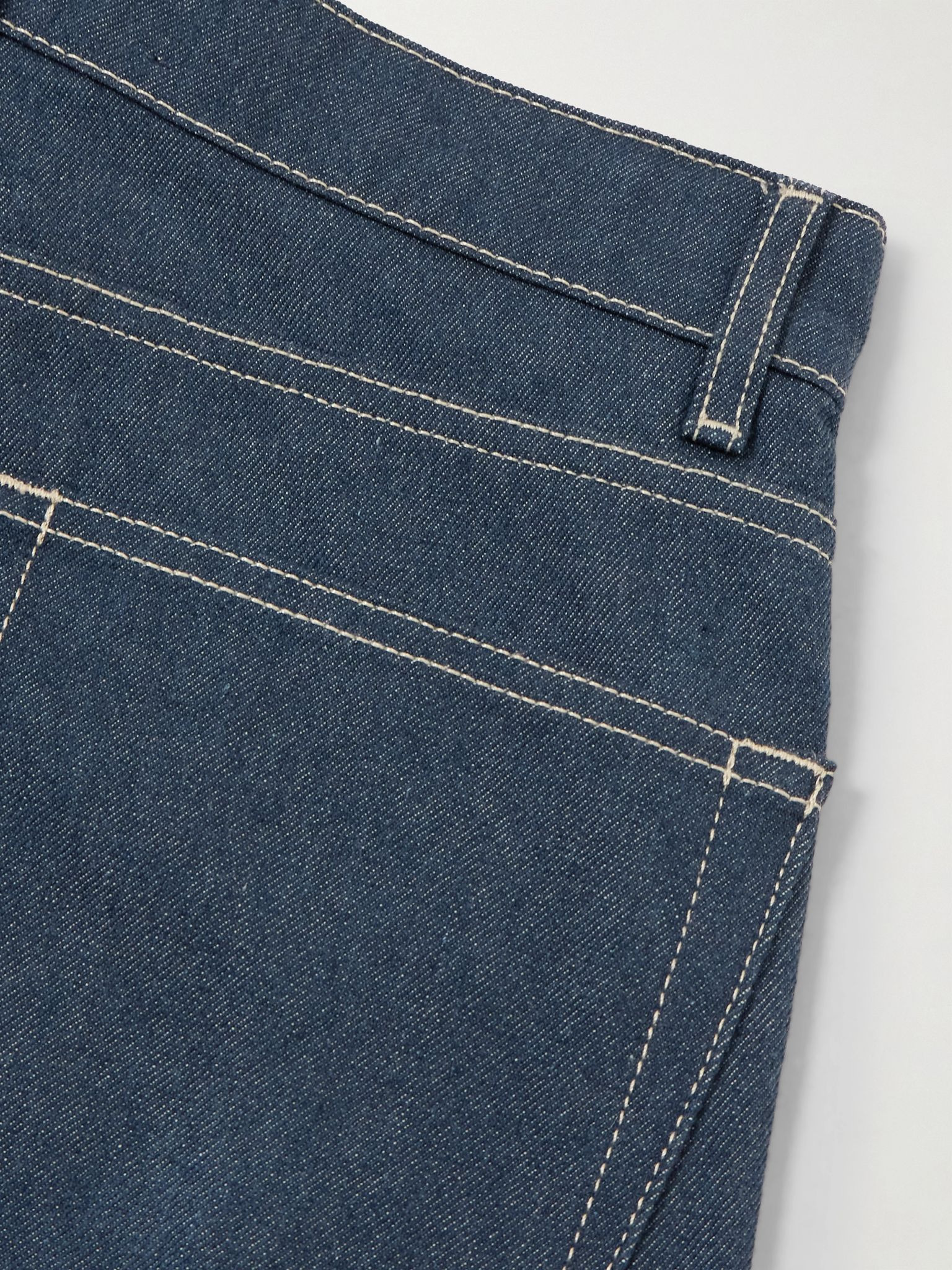 High-rise barrel-leg jeans Indigo - 6