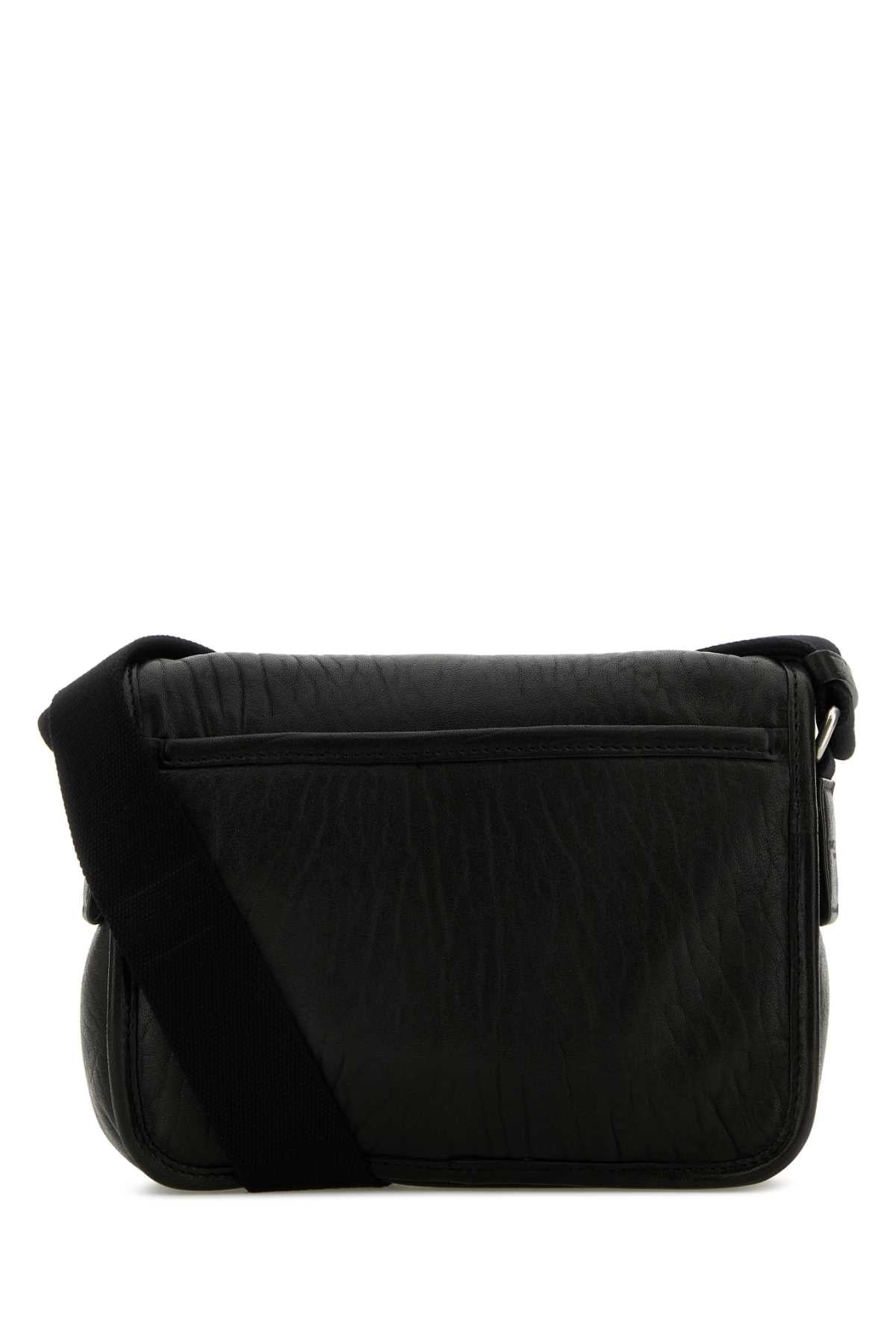 Saint Laurent Men Black Leather Small Messenger Crossbody Bag - 3