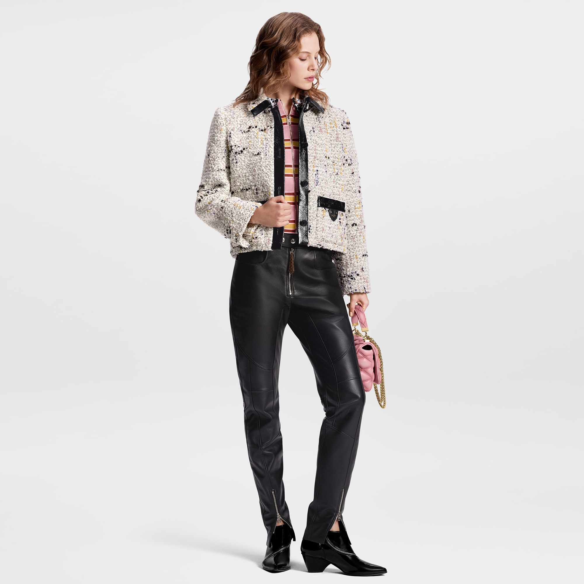 Bouclette Tweed Boxy Jacket - 4