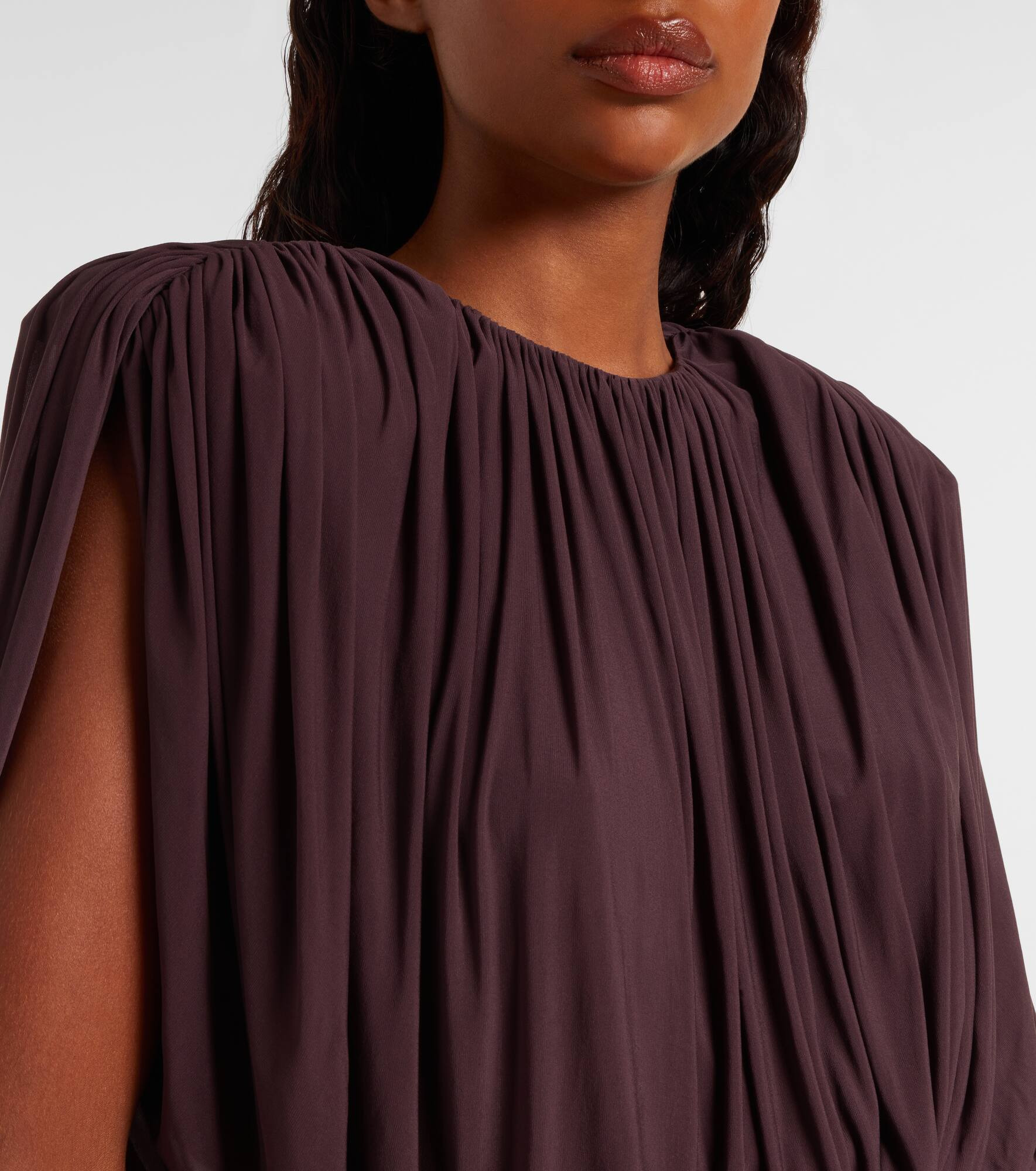 Asymmetric draped top - 4