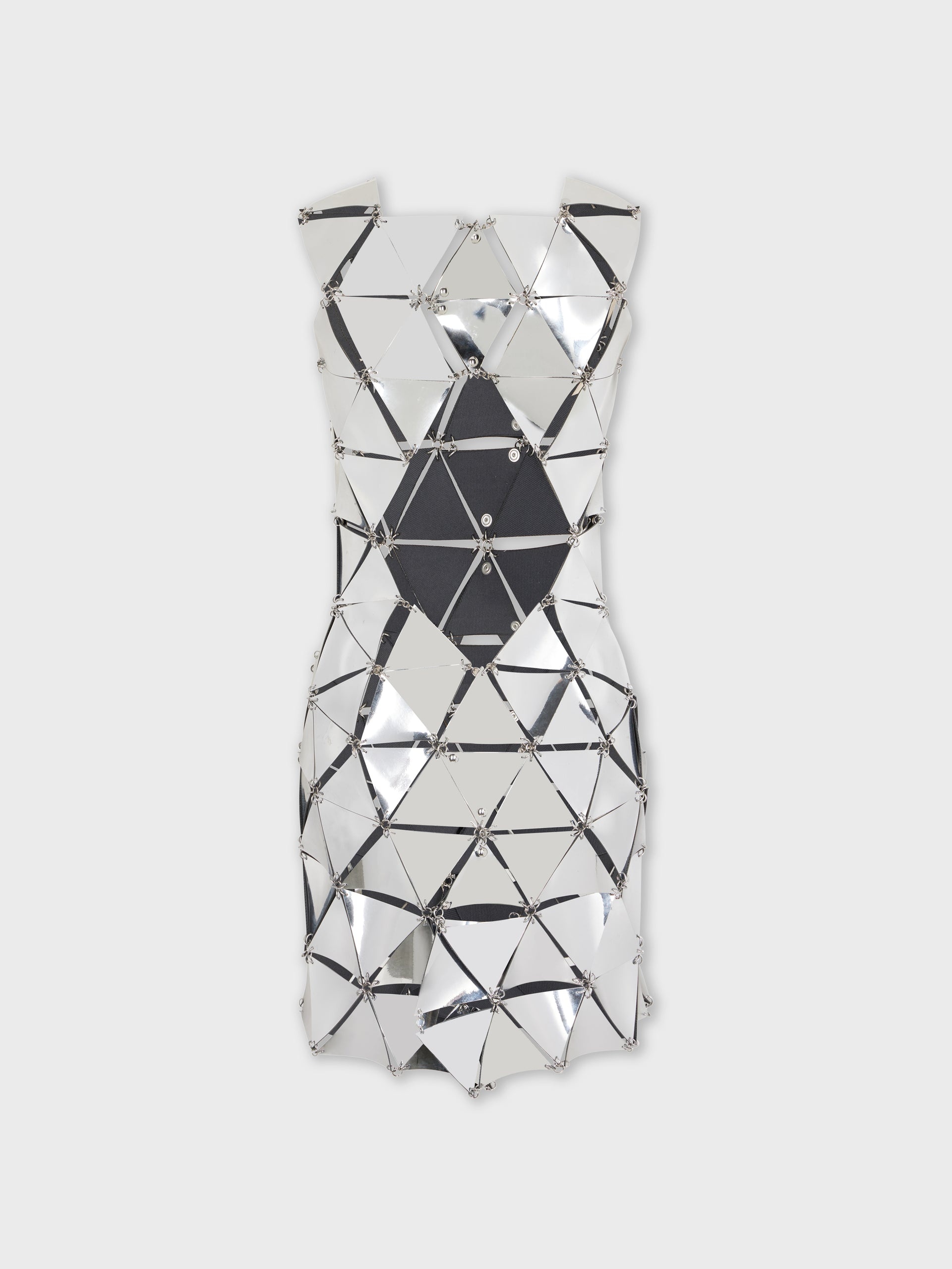 SILVER SHORT DRESS IN ASSEMBLY - 7