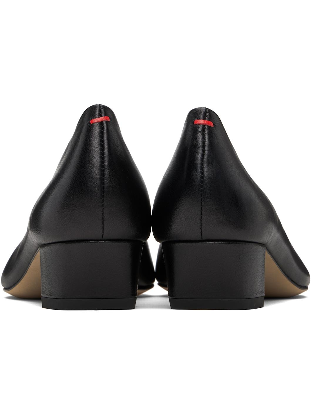 Black Helia Low-Cut Heels - 2