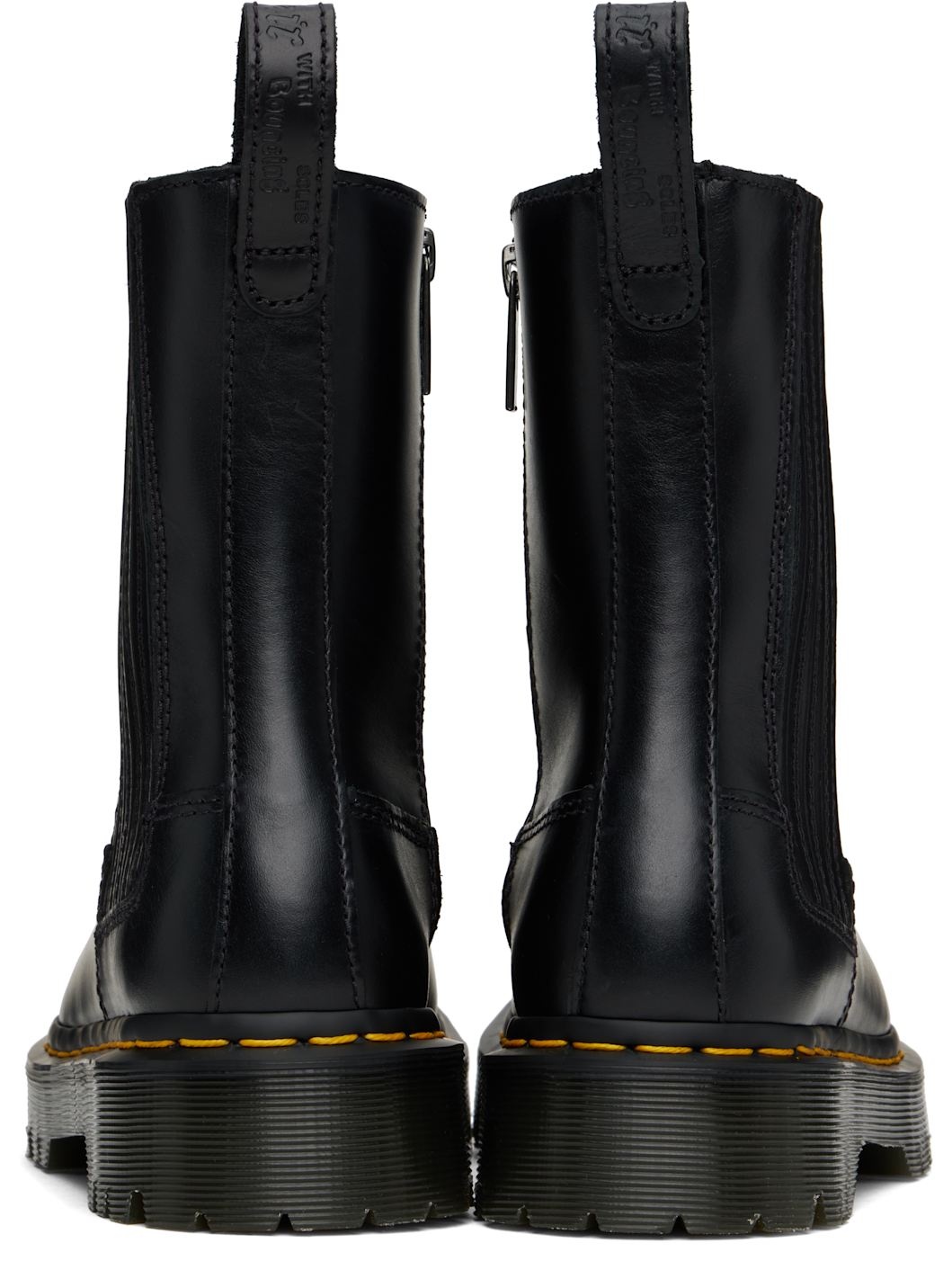 Black Amaaya Lo Leather Boots - 2