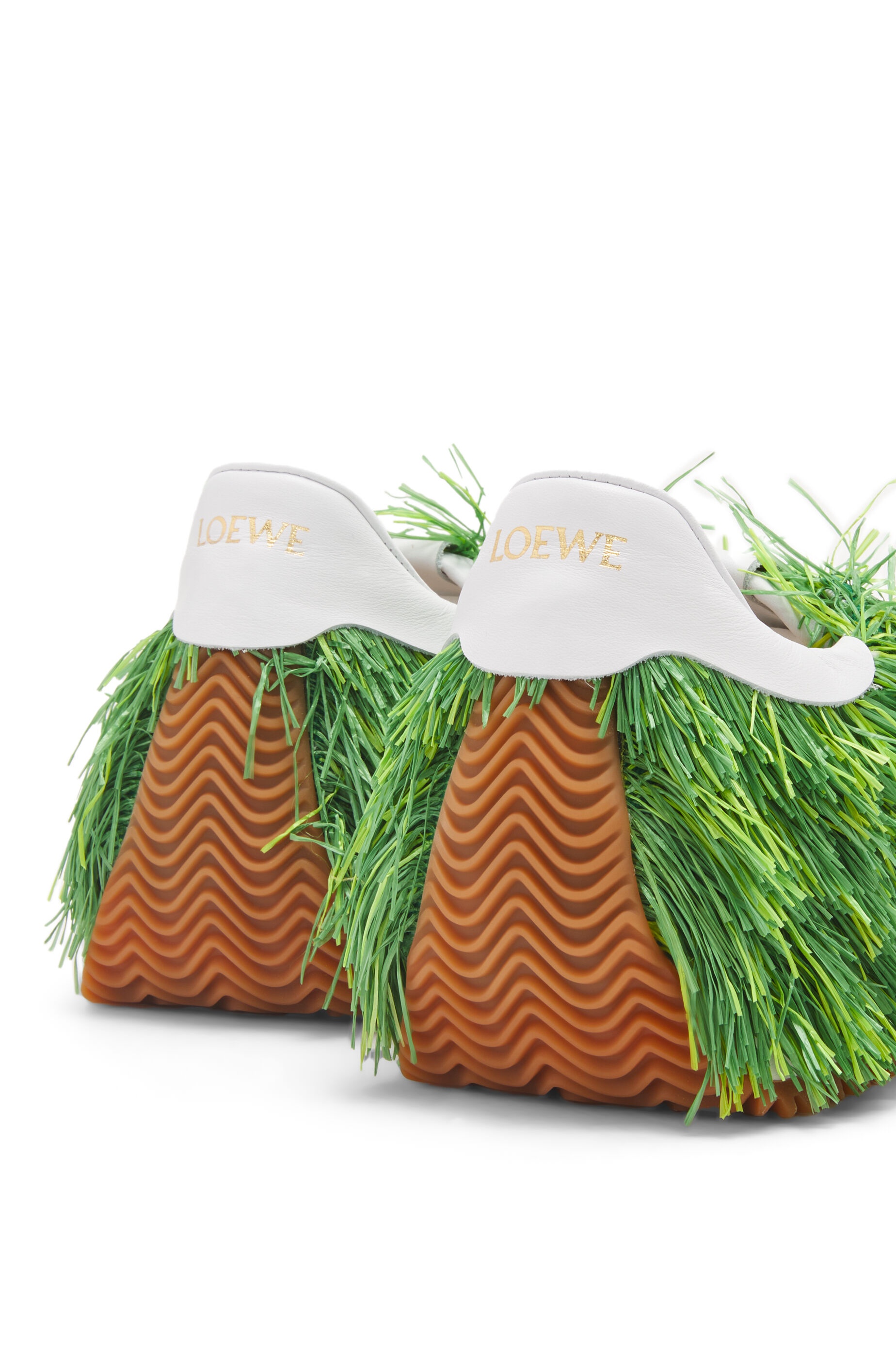 Grass sneaker in   canvas and raffia - 4