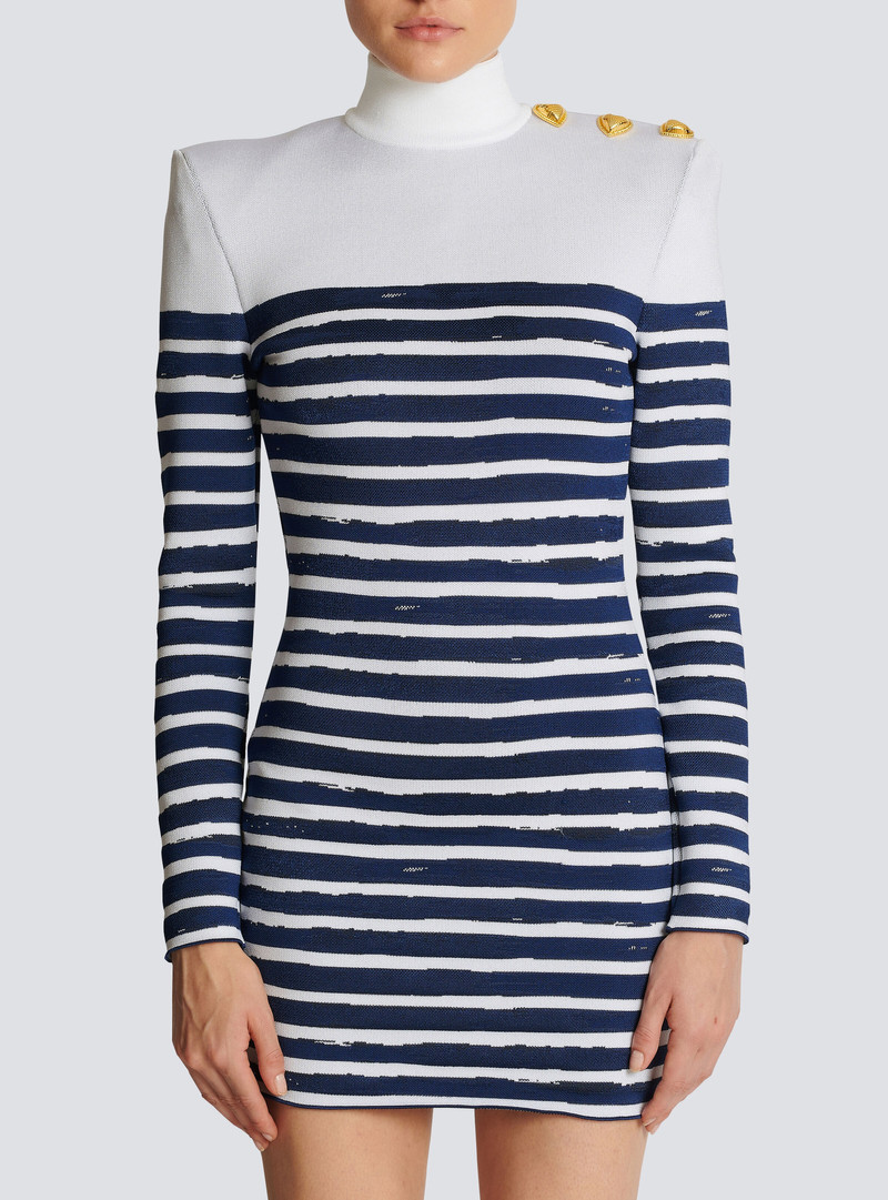 Valentine's Day striped print dress 5