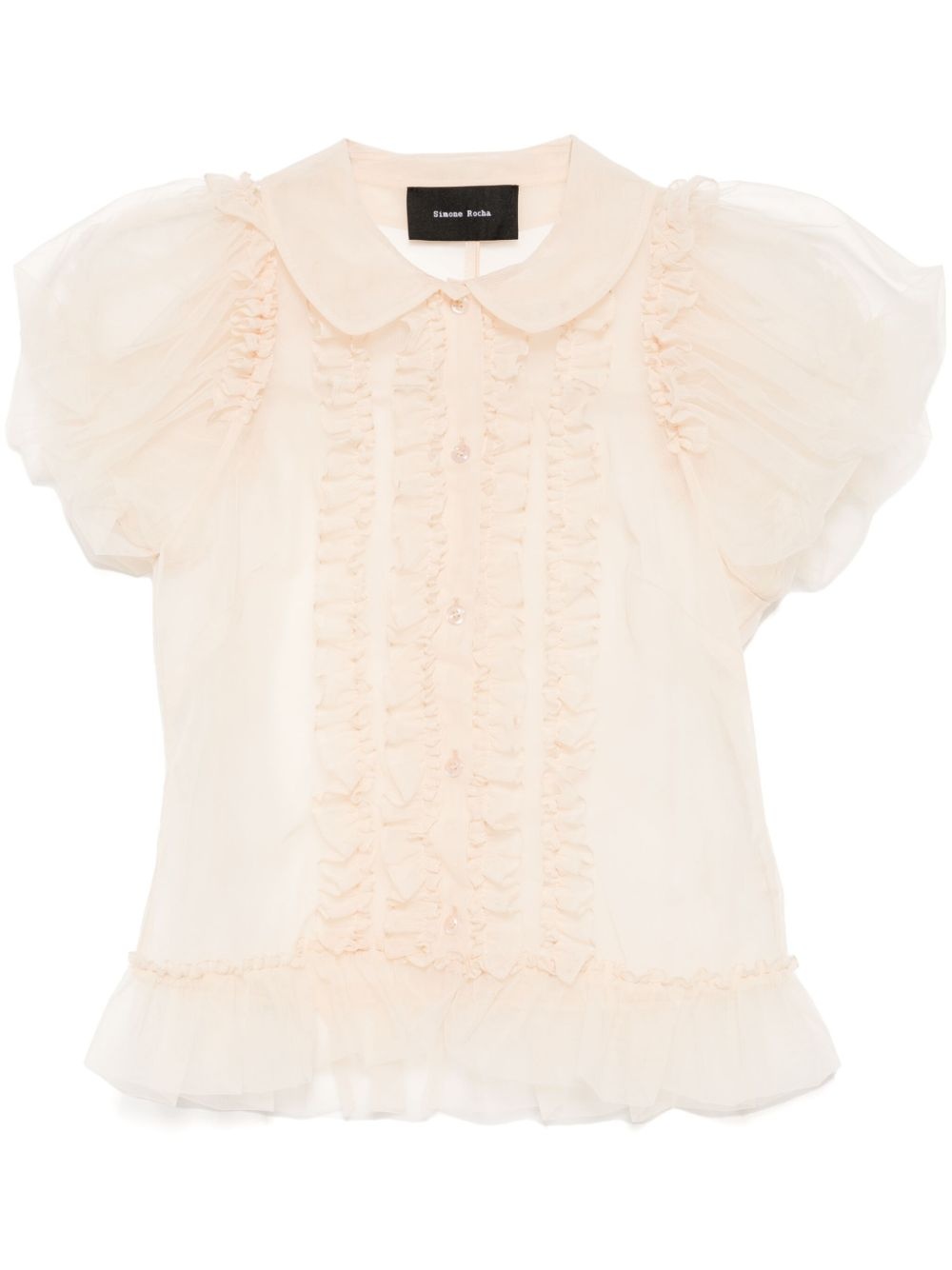 puff-sleeved shirt - 1