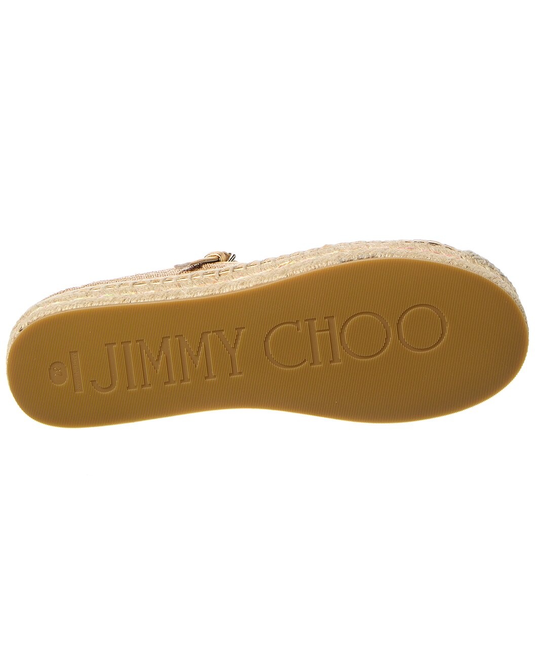 Jimmy Choo Aciel Raffia & Leather Espadrille - 4
