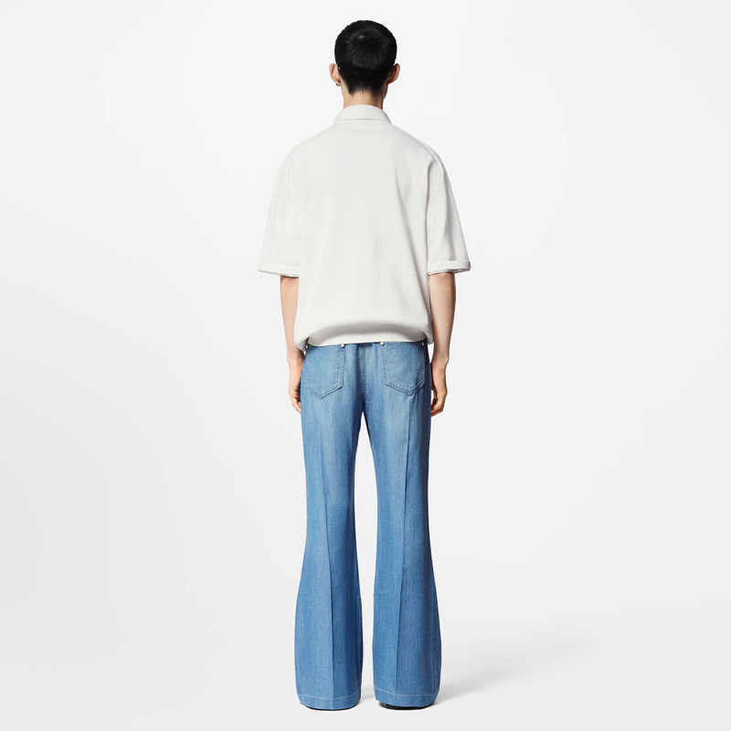 Embroidered Short-Sleeved Cotton Blend Polo Shirt 3