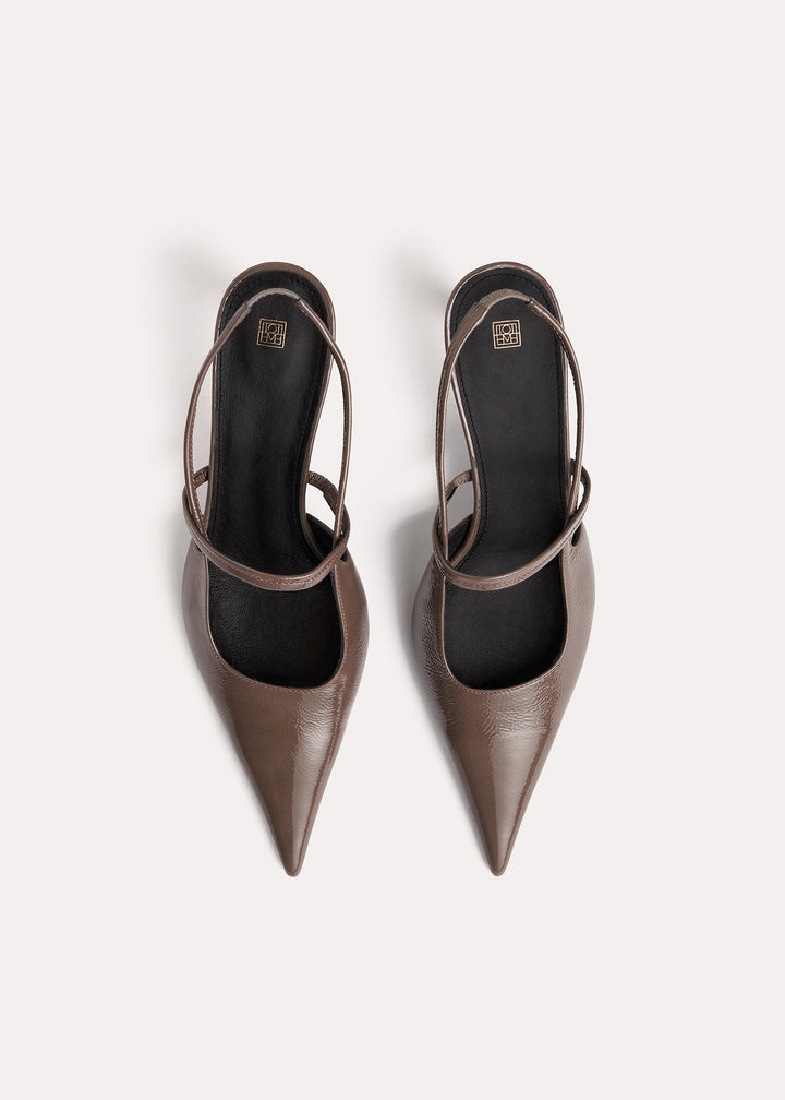 The Sharp Slingback taupe - 4