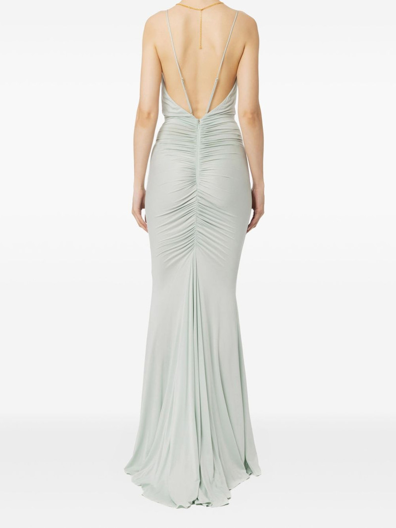 cowl-neck ruched dress 3