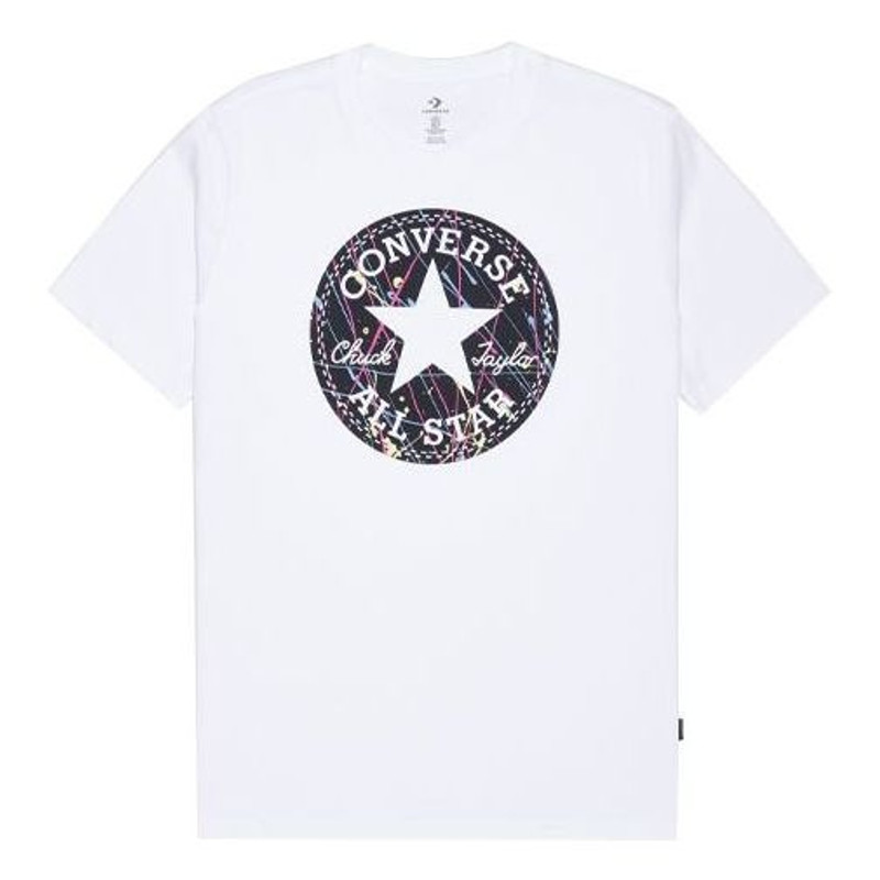 Converse Splatter Paint Chuck Taylor Patch Graphic Tee 'White' 10021506-A03 - 1