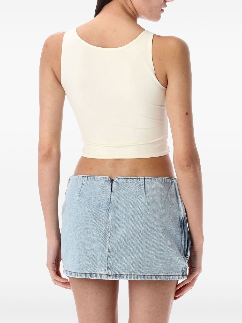 flower-appliqué swim top - 2