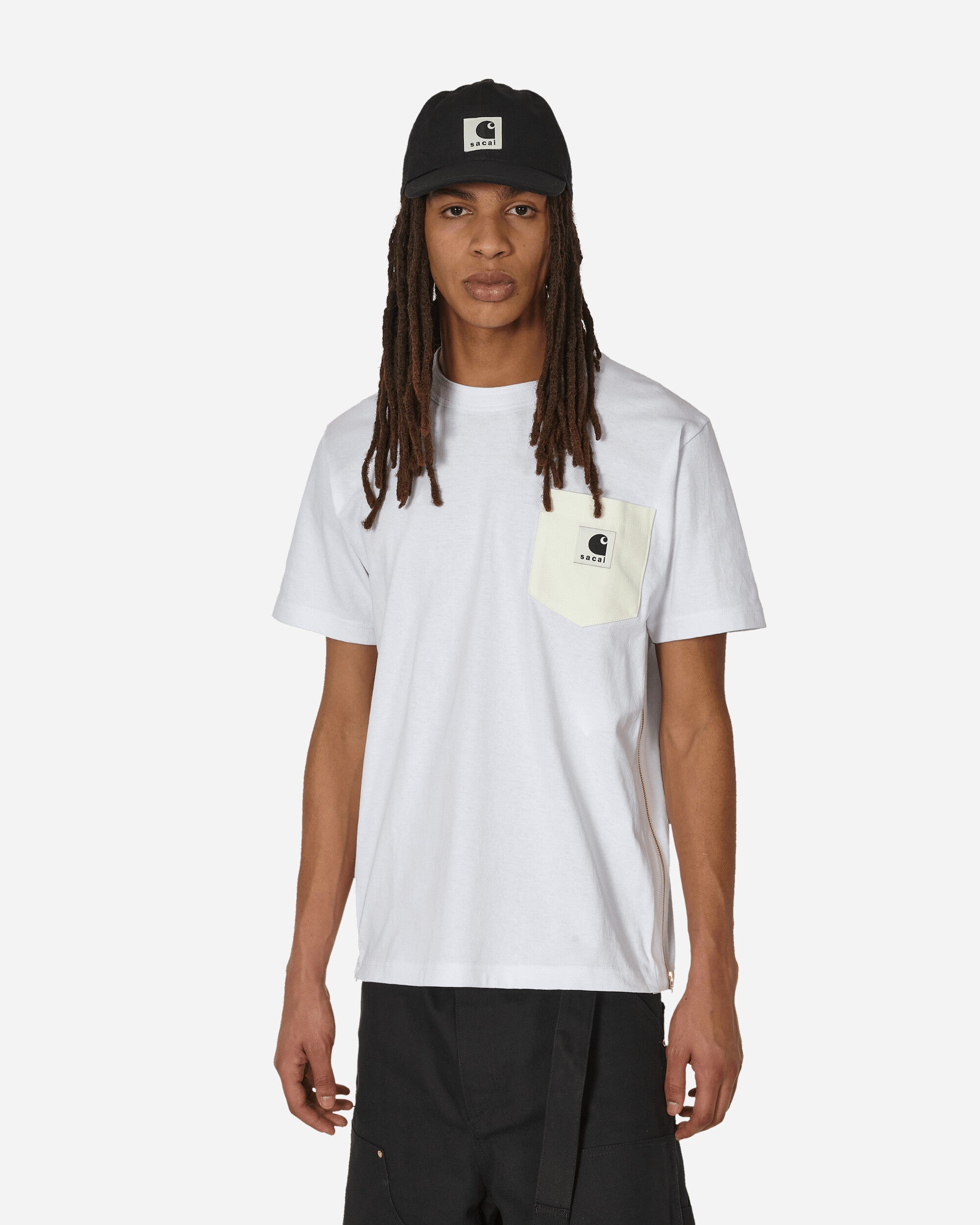 sacai Carhartt WIP T-Shirt White | slamjam | REVERSIBLE