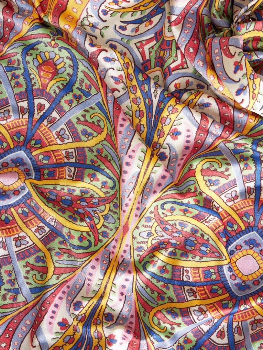 paisley-print V-neck mididress - 5