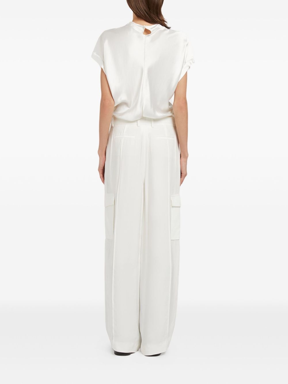 mock-neck short-sleeve top - 3