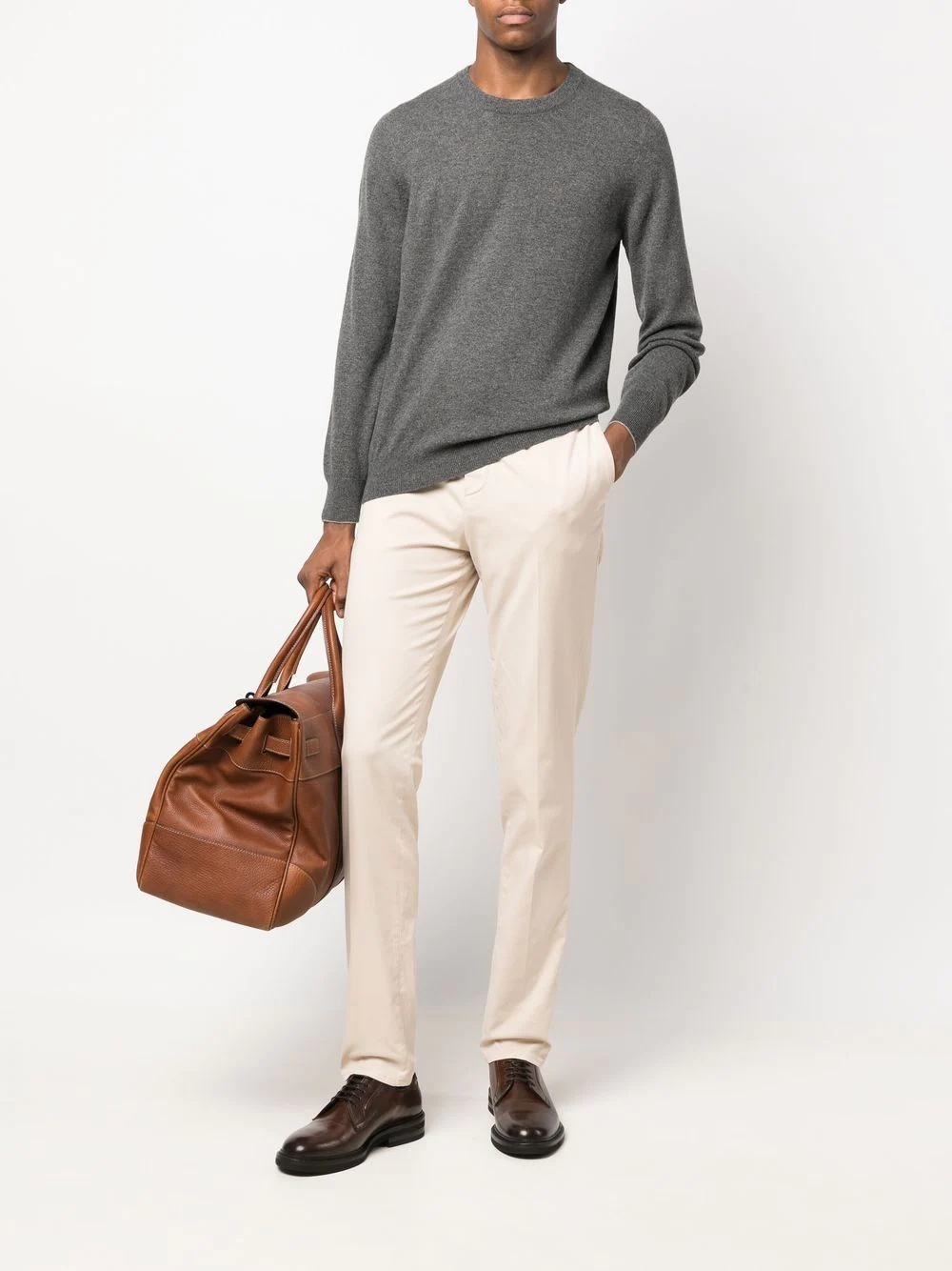 mid-rise tailored chinos - 2