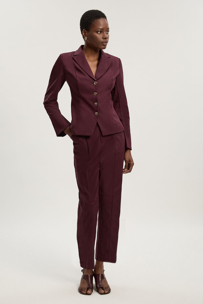 Techno Fitted Blazer Woven Top 3