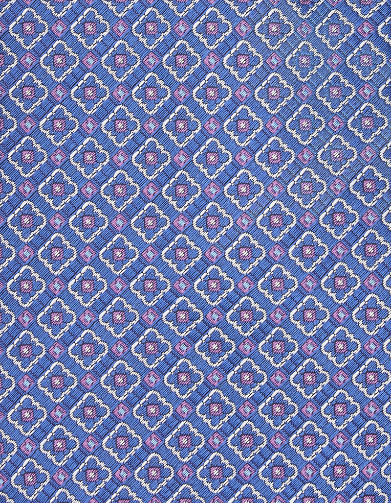 Canali LIGHT BLUE SILK TIE, PATTERNED MOTIF outlook