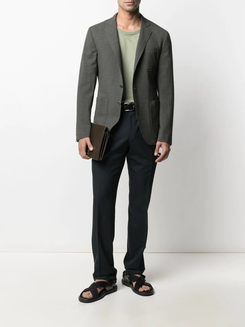 Canali 슬림핏 슈즈 바지 outlook