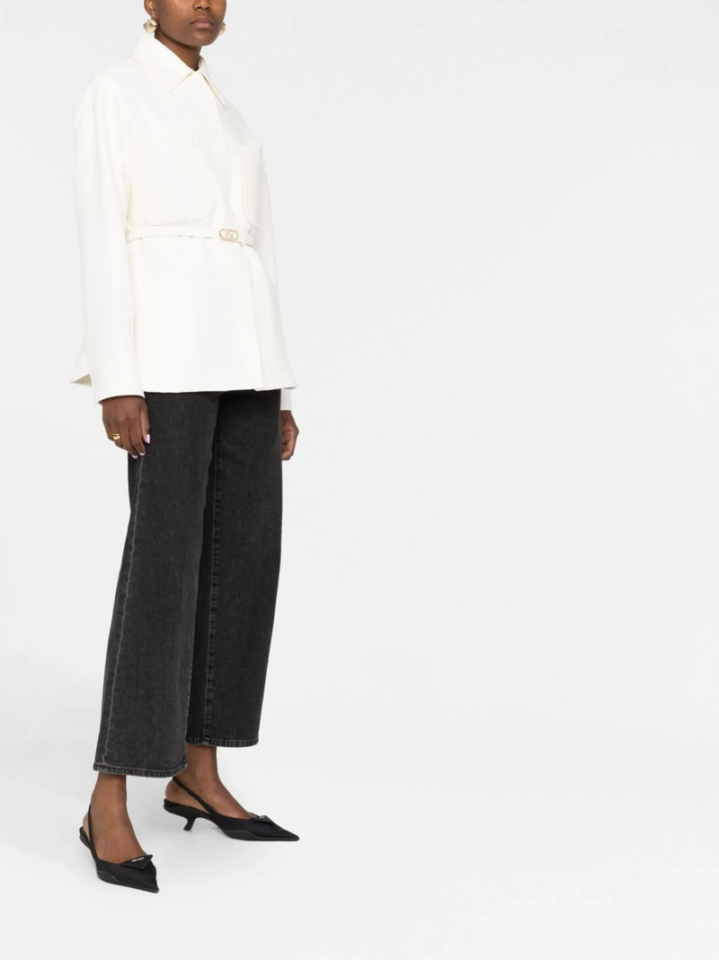 FENDI Logo-buckle Fitted Jacket outlook