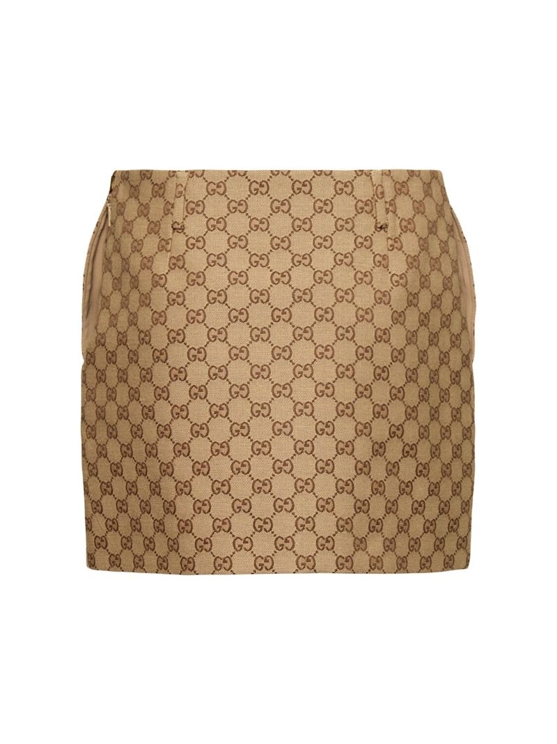 GG canvas mini skirt - 5