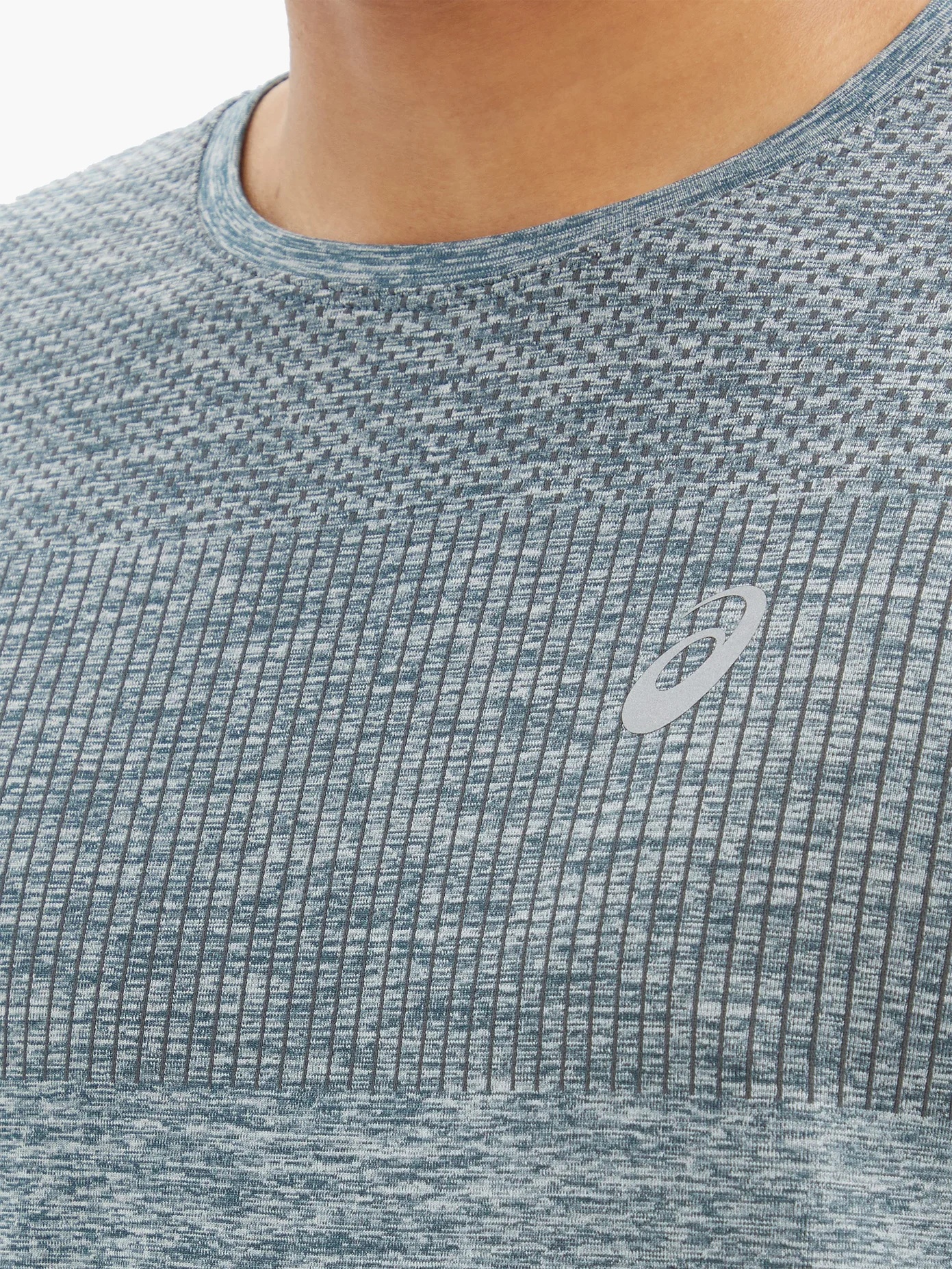 Race reflective-logo seamless jersey T-shirt - 3