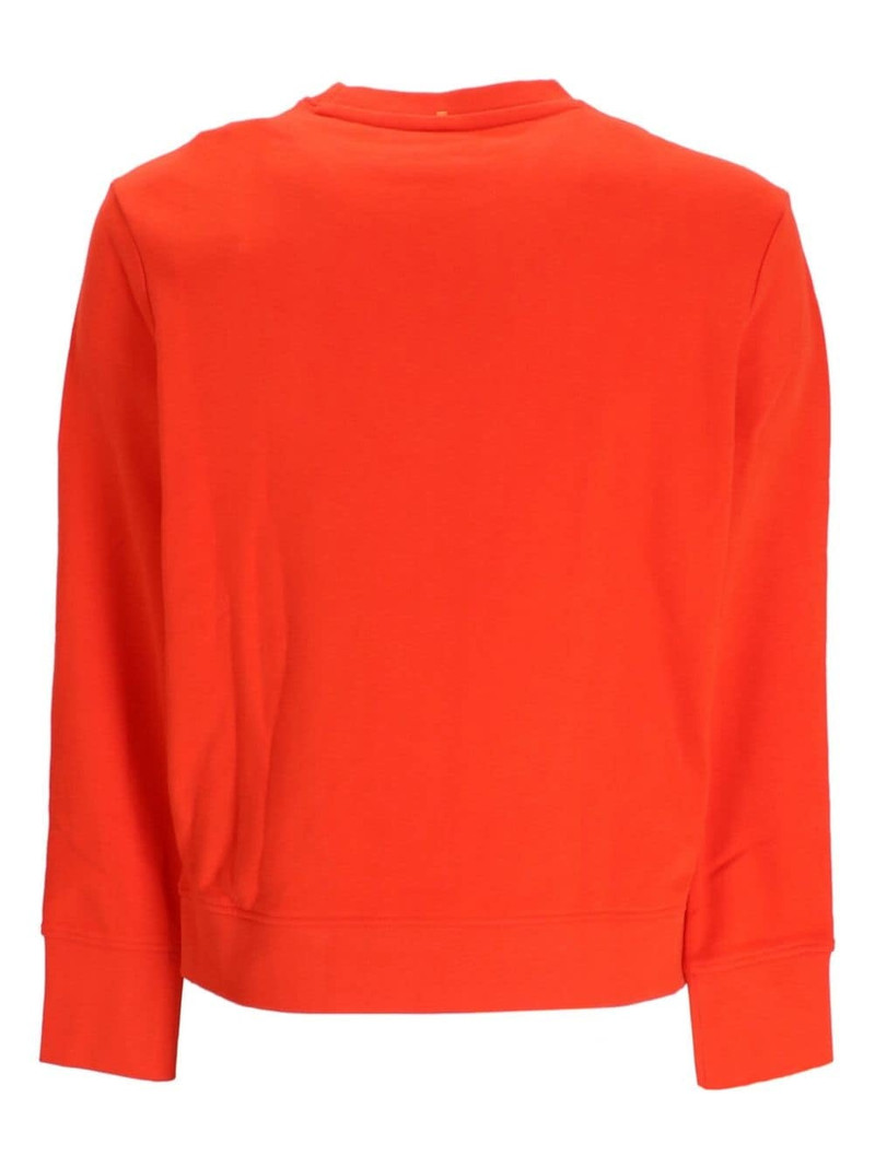 BOSS logo-print jersey sweatshirt outlook
