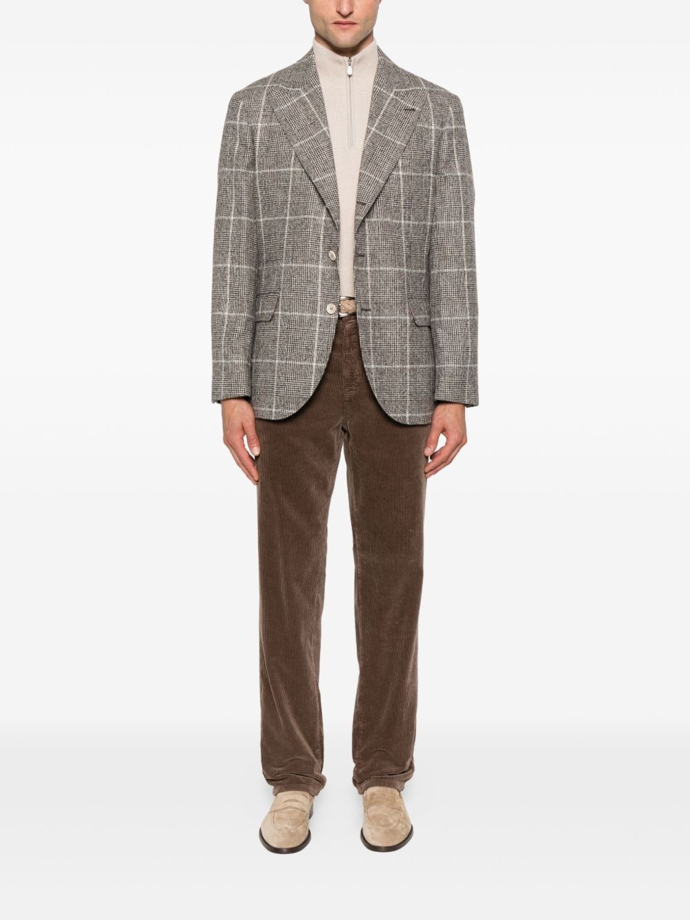 checked blazer - 2