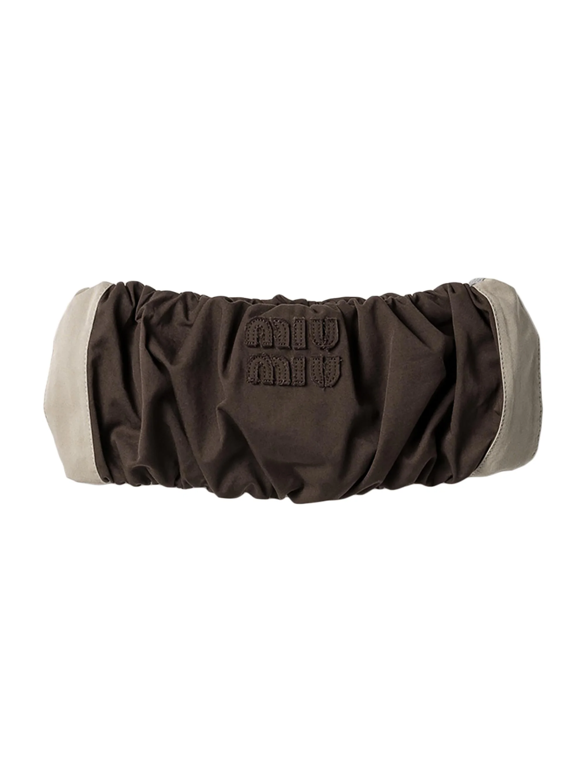 Women's Washed Twill Bandeau Top - Brown - 1