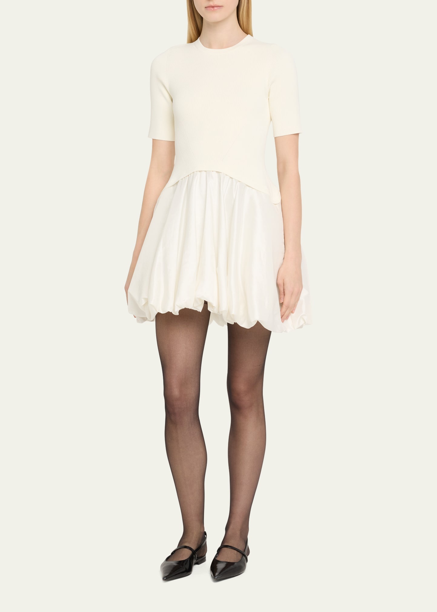Kenny Short-Sleeve Bubble Dress - 4
