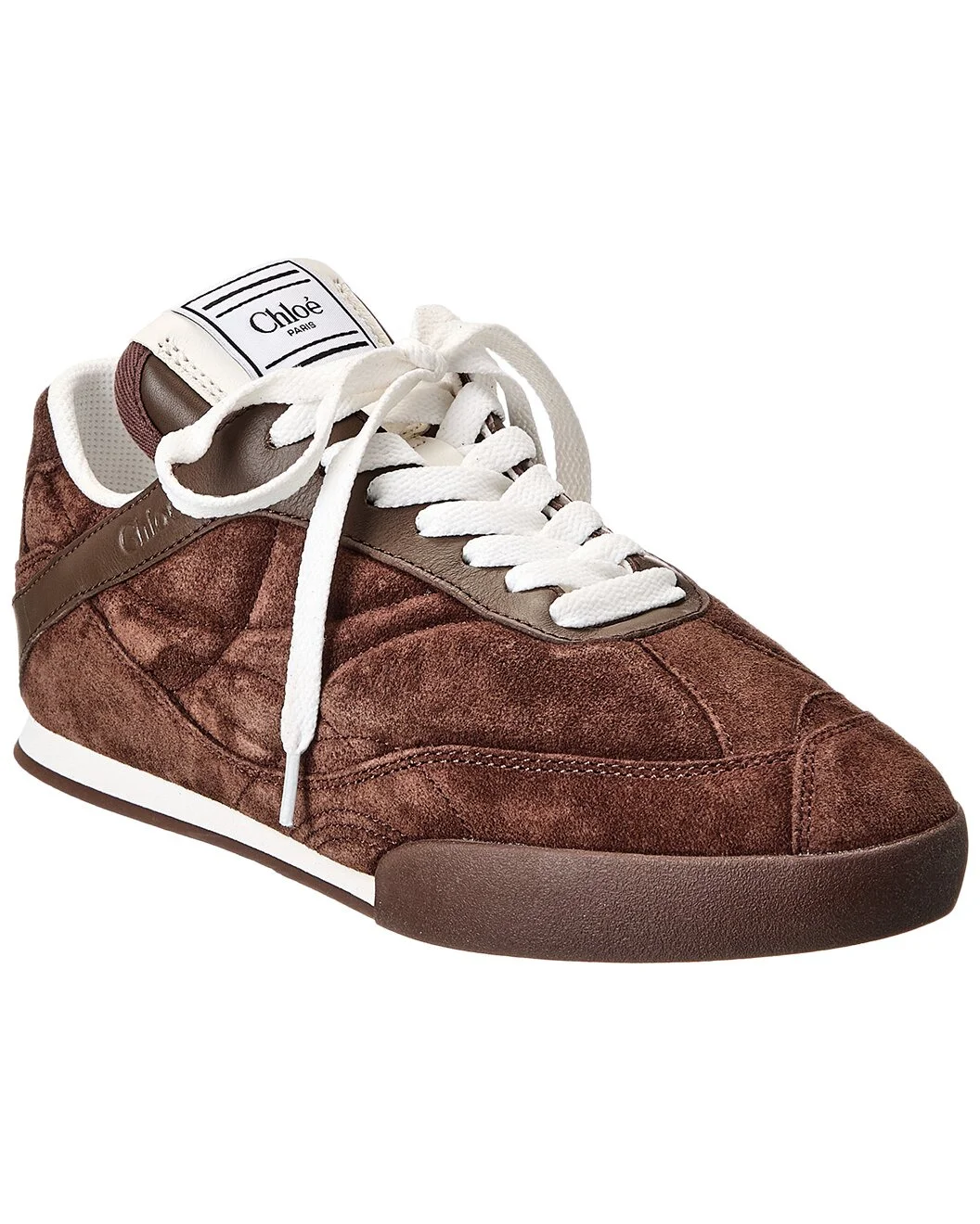 Chloe Kick Suede & Leather Sneaker - 1