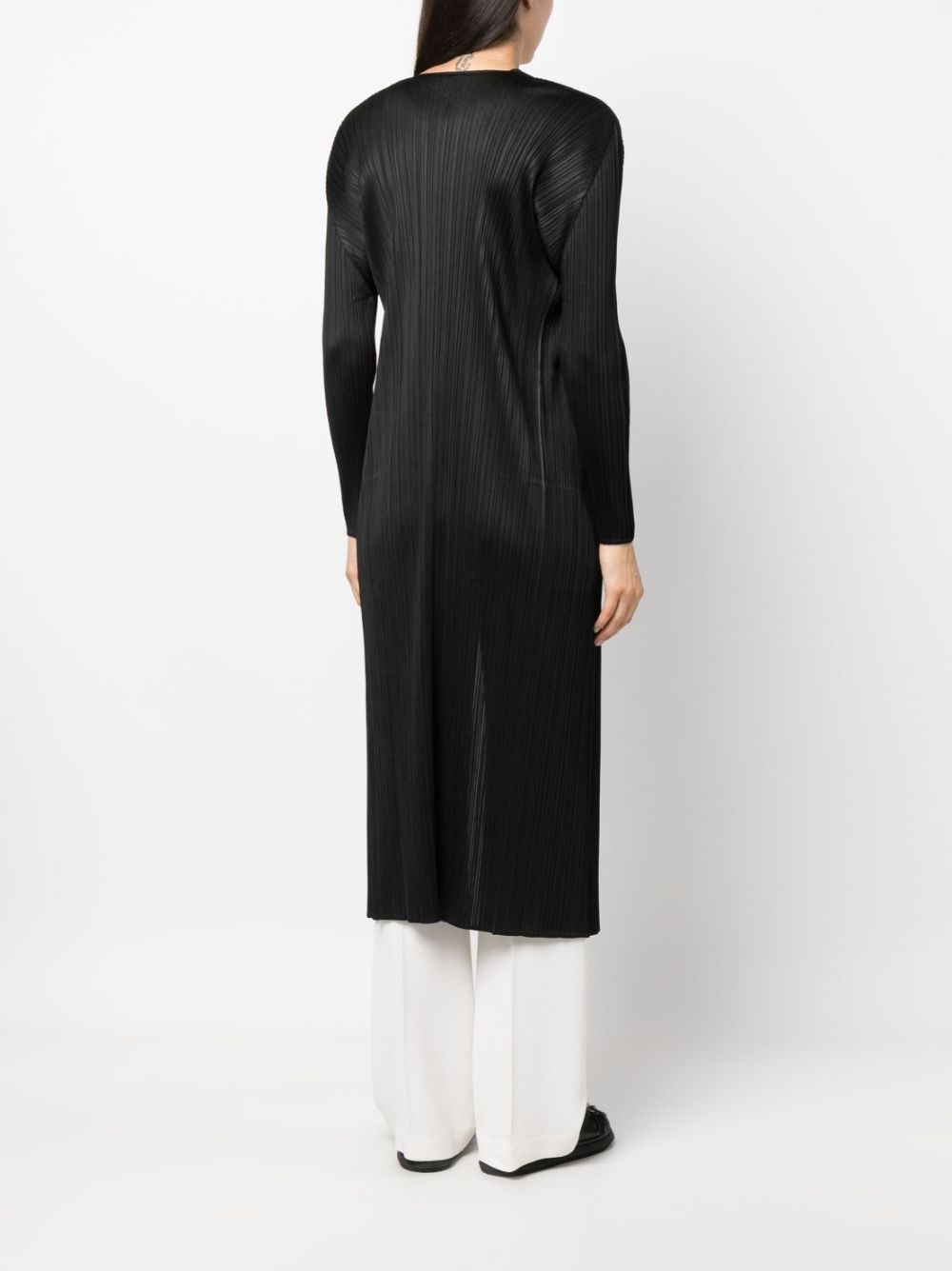 Monthly Colors plissé single-breasted coat - 4