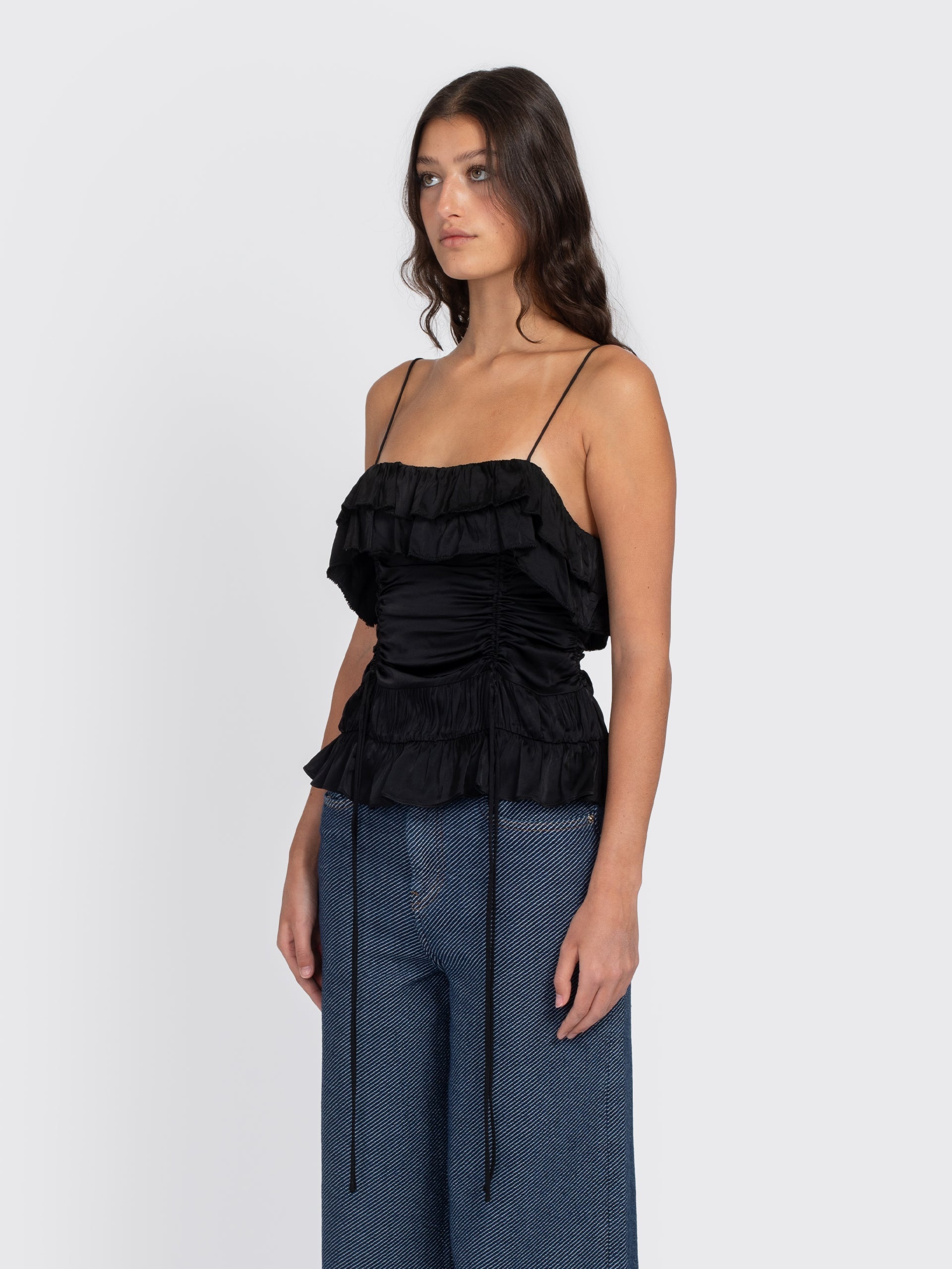 Solid Satin Slip Top - 2