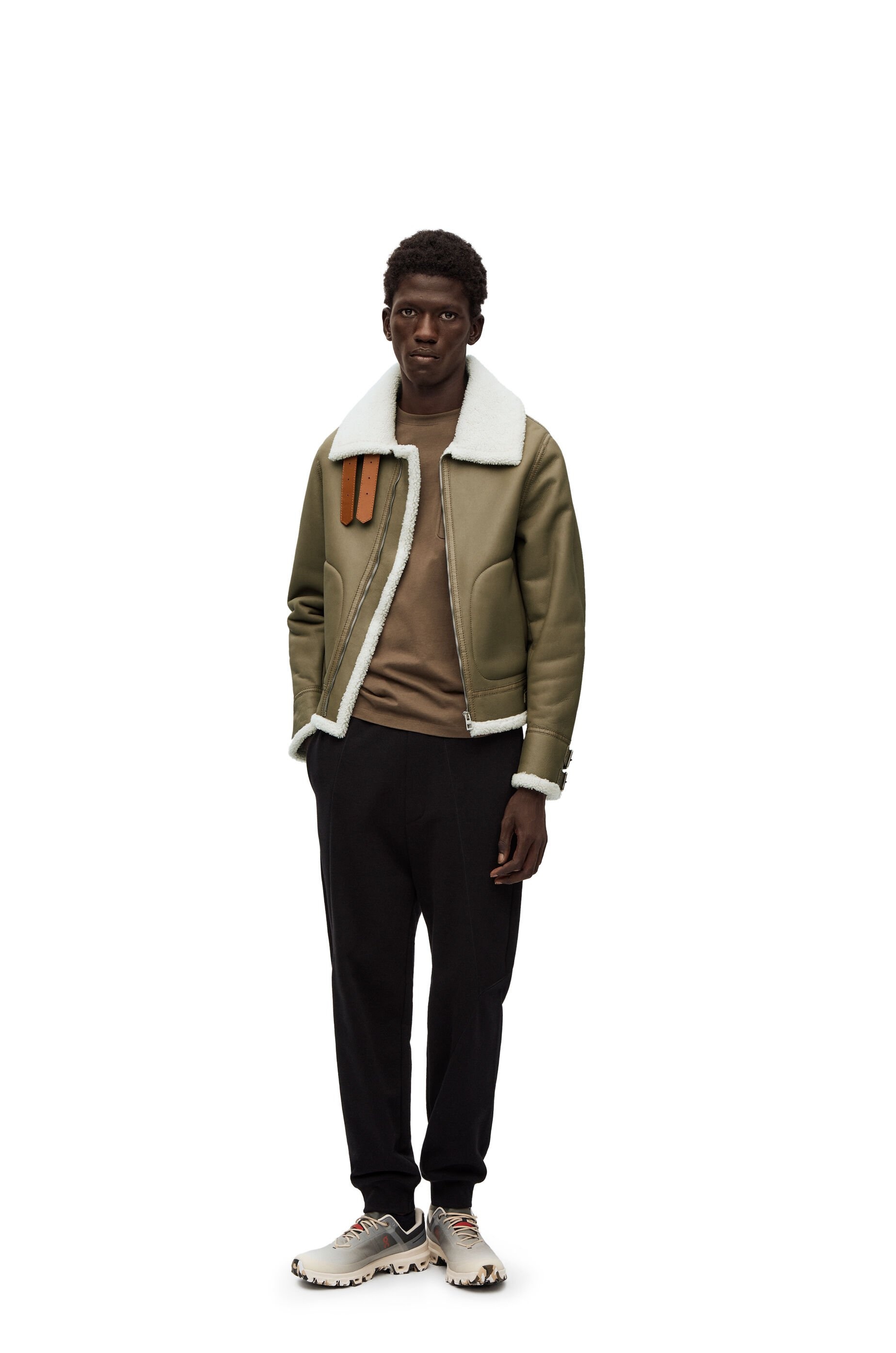 Aviator jacket in shearling - 2