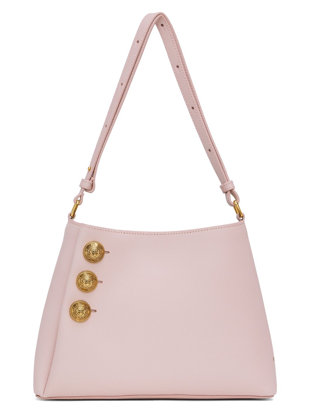 Pink Emblème Grained Calfskin Shoulder Bag - 1