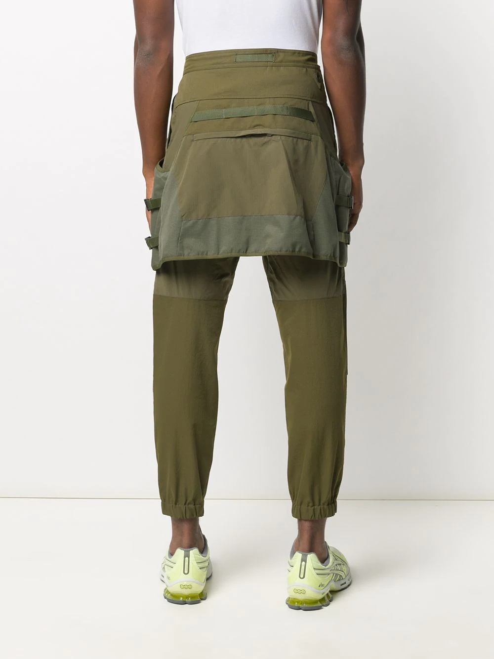 panelled tapered trousers - 4