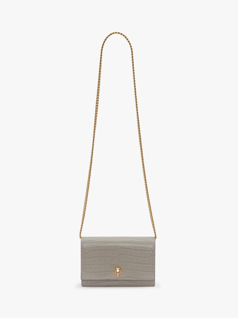 Small Skull Bag in Grey - 5