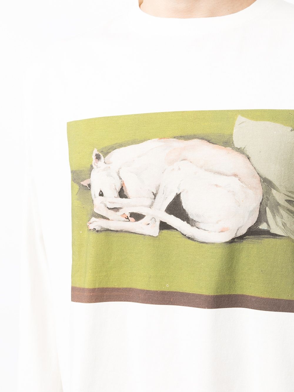 Greyhound-print cotton T-shirt - 5