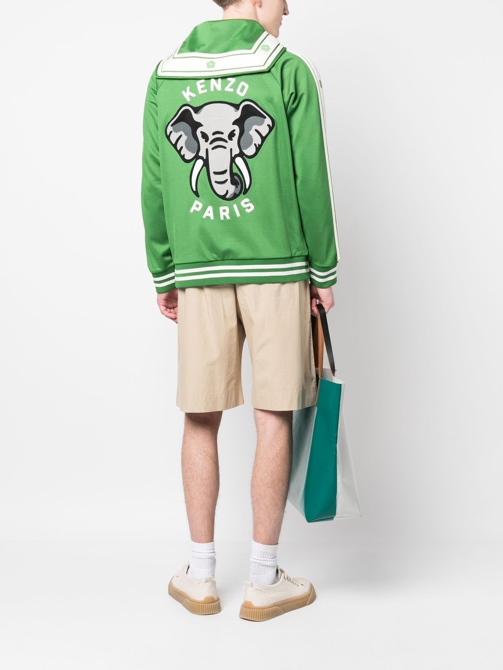 elephant-print varsity jacket - 2