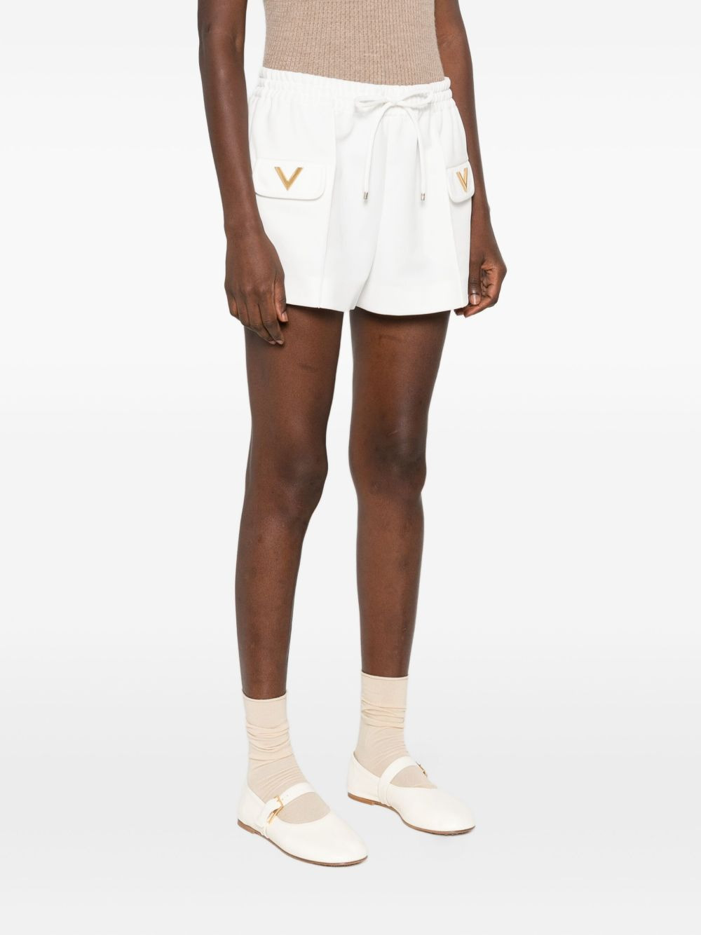 pocket-detail drawstring shorts - 3